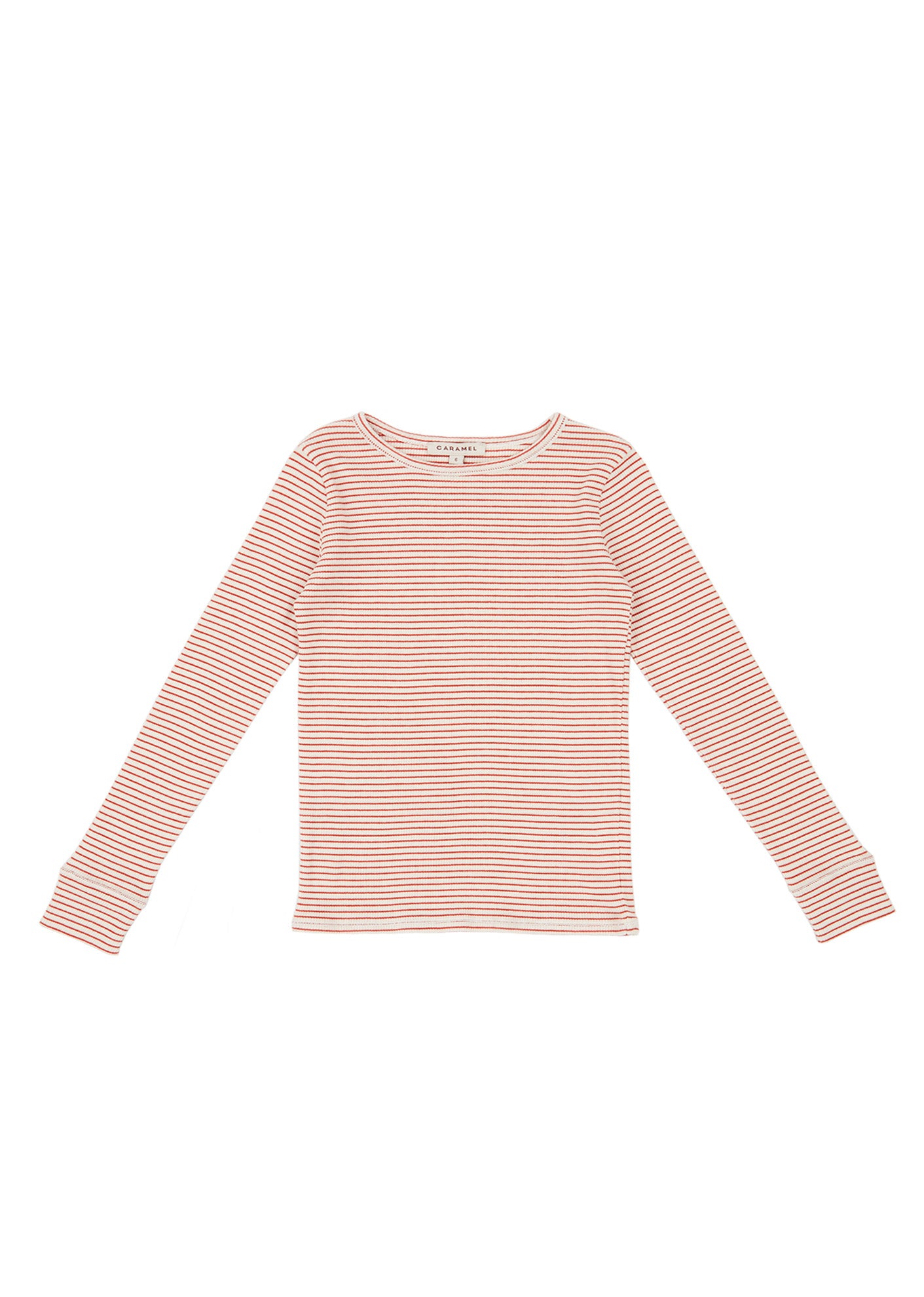 Girls Red Stripe Cotton Top