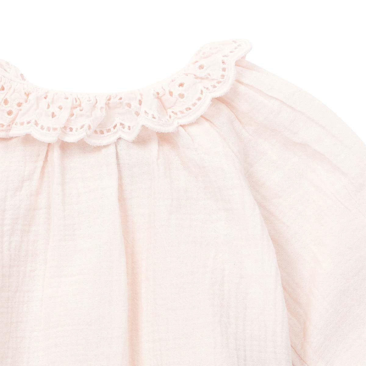 Baby Girls Rose Emboidered Cotton Blouse