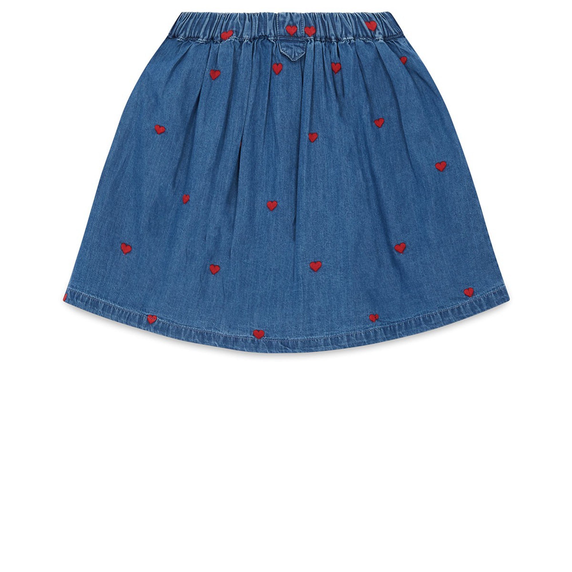 Girls Denim Blue Cotton Skirt