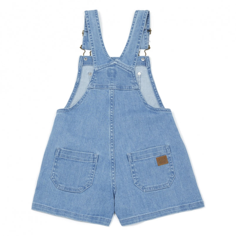 Girls Denim Blue Cotton Shorts