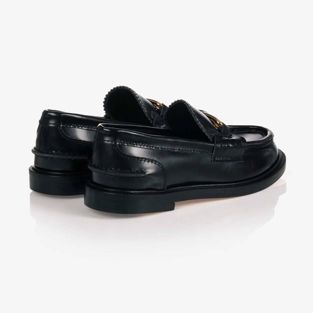 Girls Black Flat Shoes