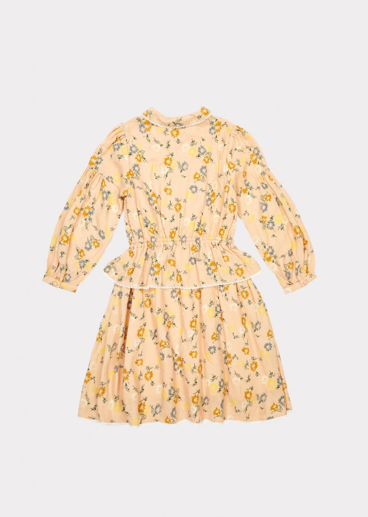 Girls Blush Painted Flower Dress
