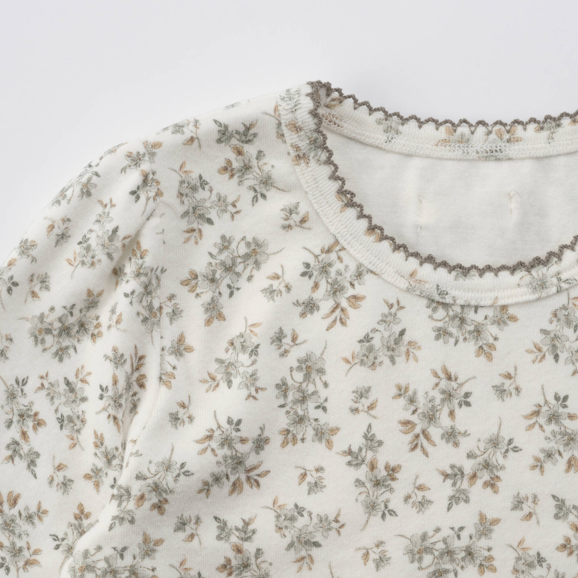 Girls Mint Floral Cotton Set