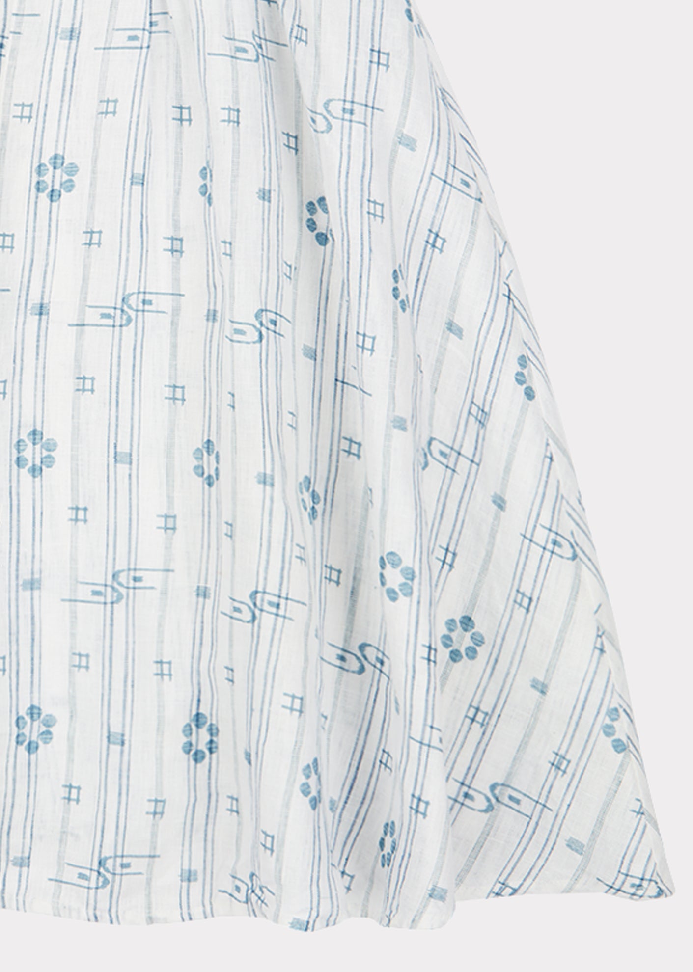 Girls Light Blue Pattern Dress