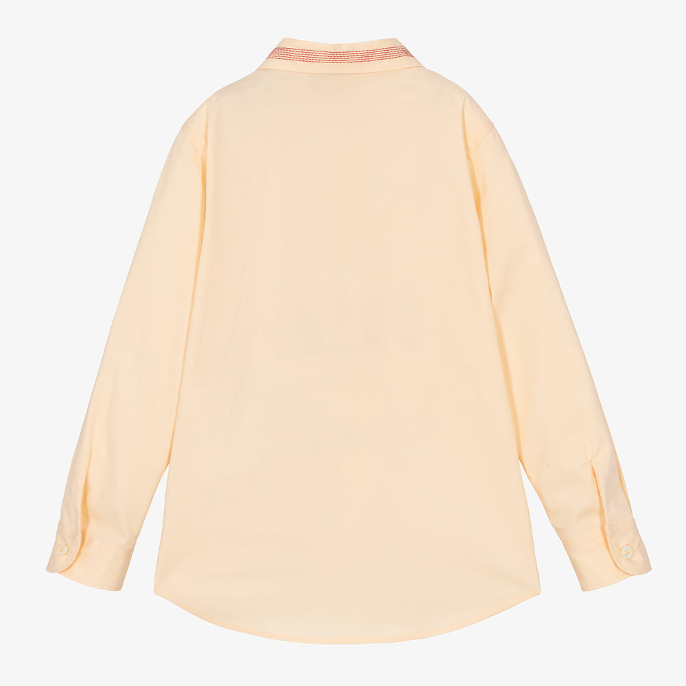 Girls White Cotton Shirt