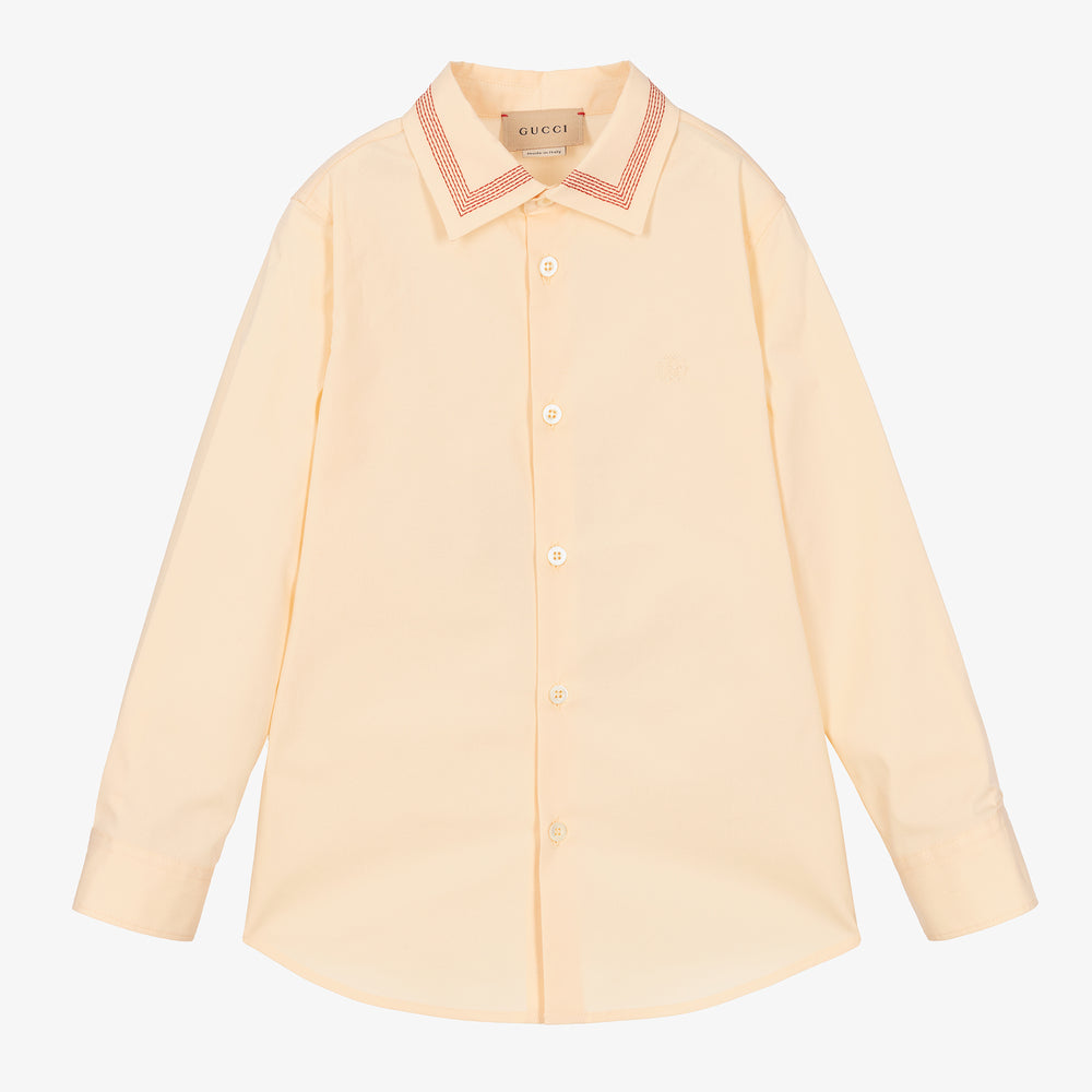Girls White Cotton Shirt