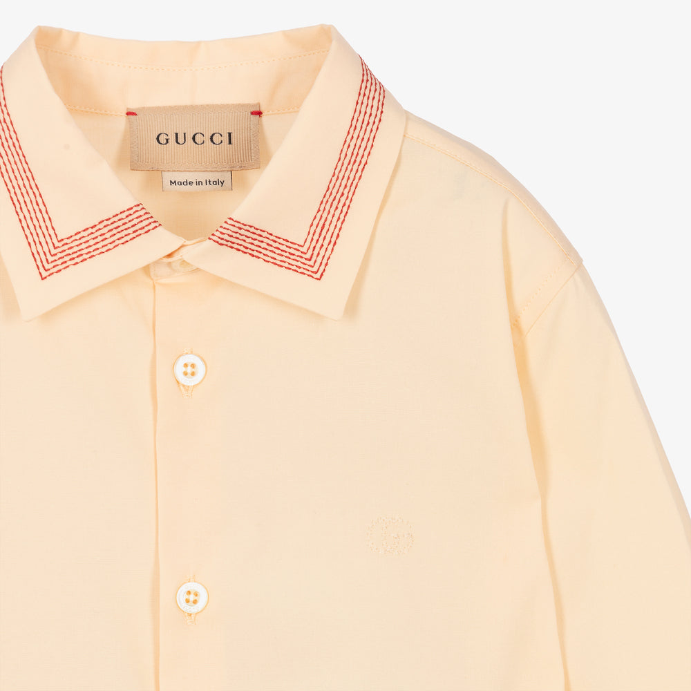 Girls White Cotton Shirt