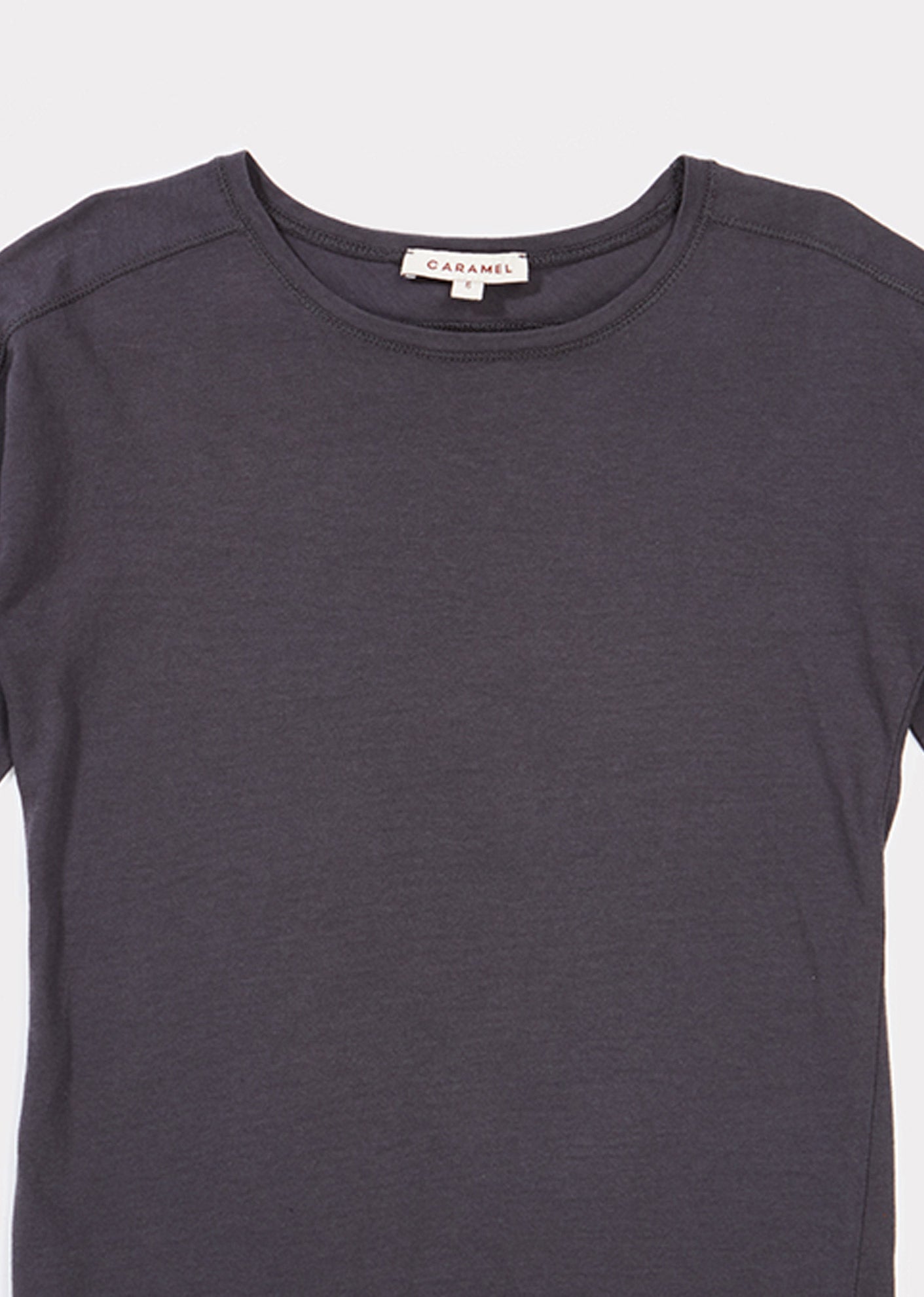 Girls Dark Grey Cotton Shirt