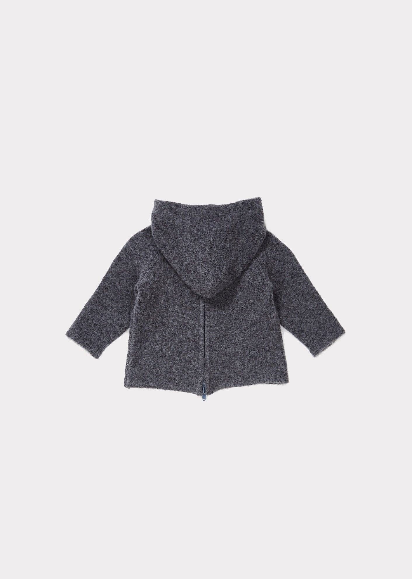 Baby Girls Grey Hooded Logo Sweater