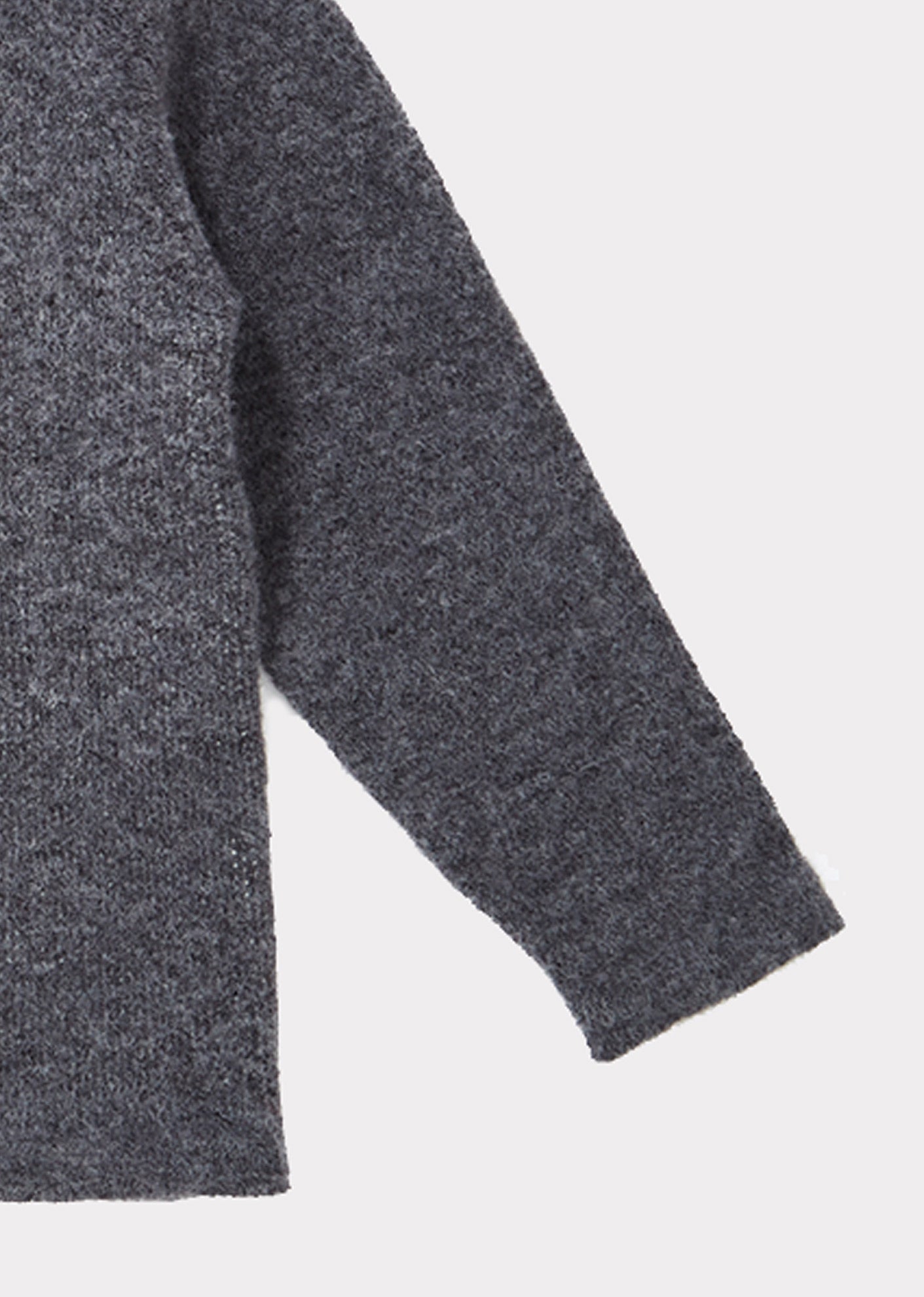 Girls Dark Grey Hooded Logo Sweater