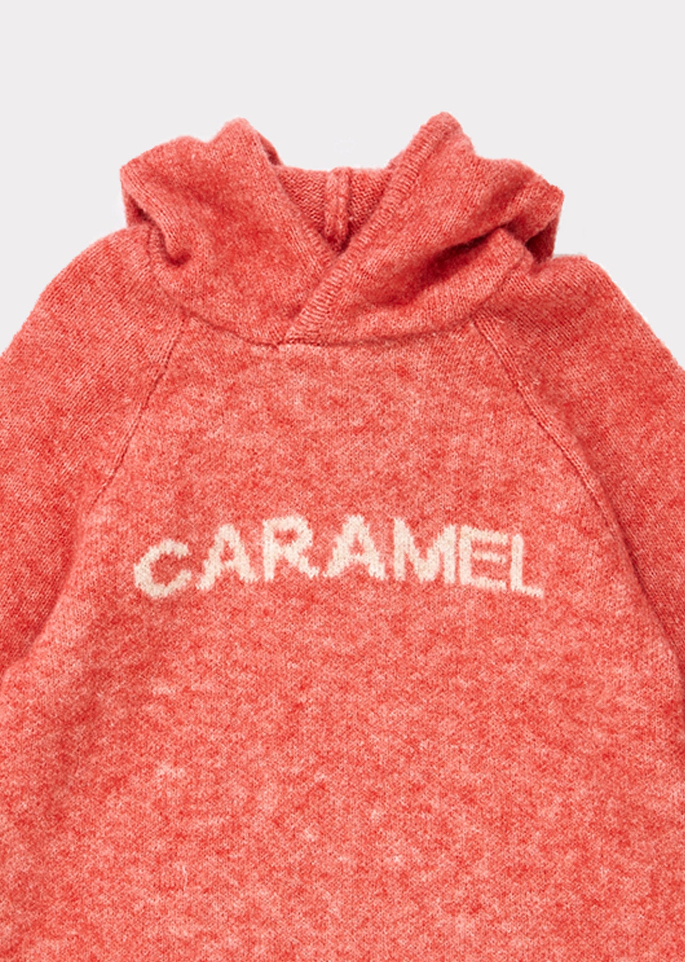 Girls Pink Hooded Logo Sweater