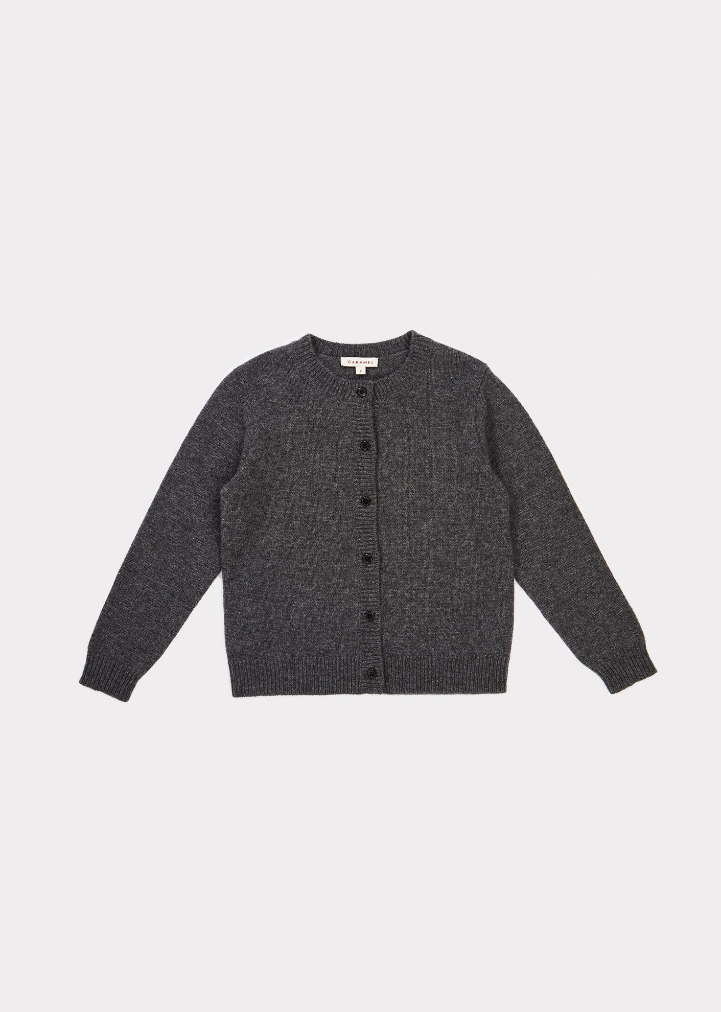 Girls Dark Grey Cashmere Cardigan