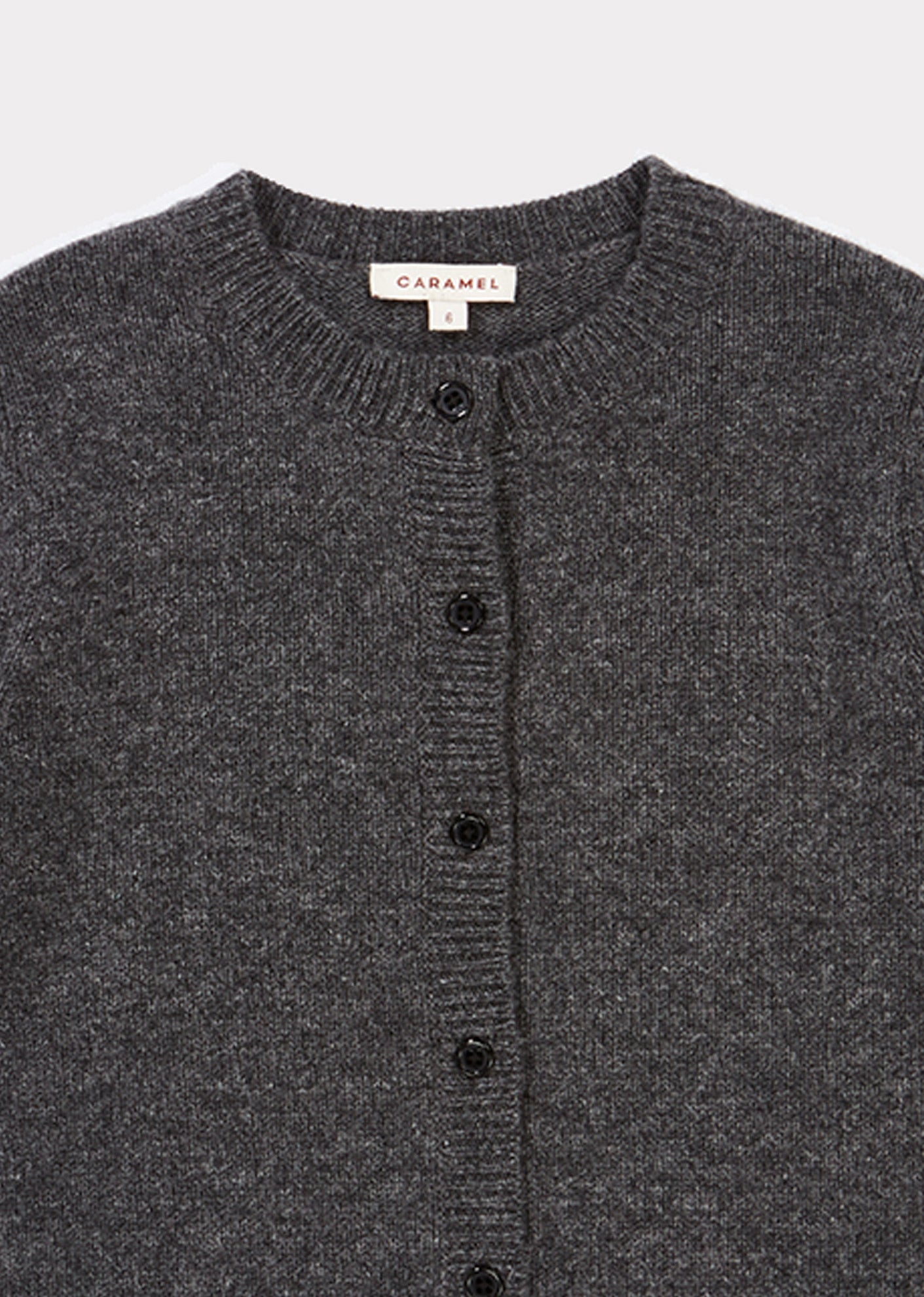Girls Dark Grey Cashmere Cardigan