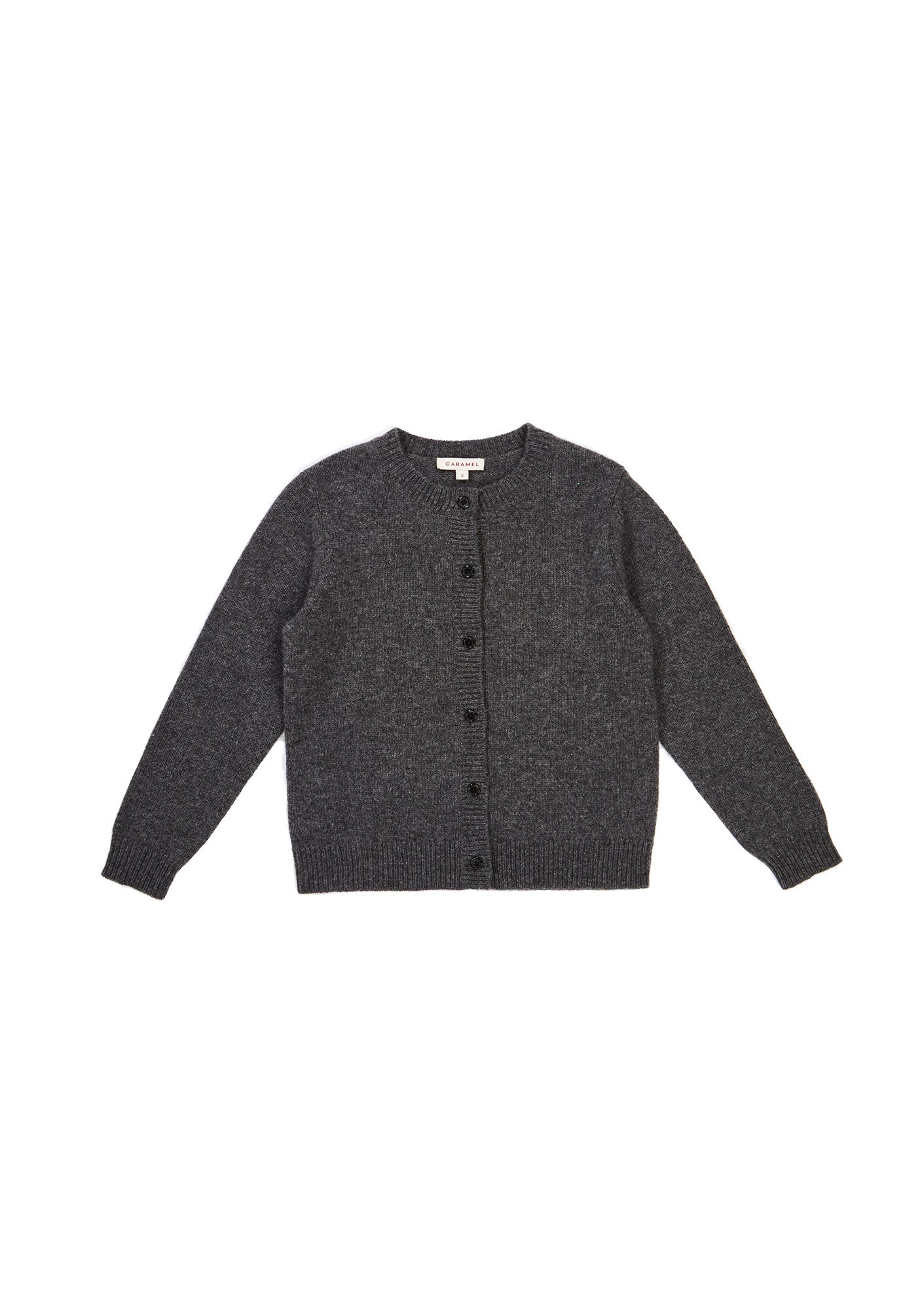 Girls Dark Grey Cashmere Cardigan