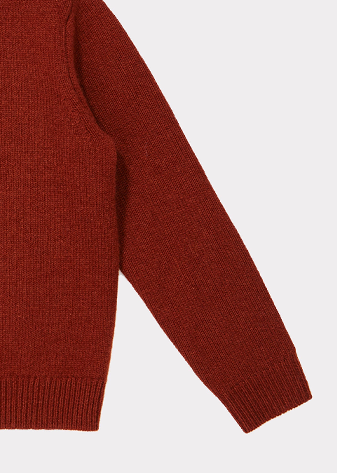 Girls Rust Red Cashmere Cardigan