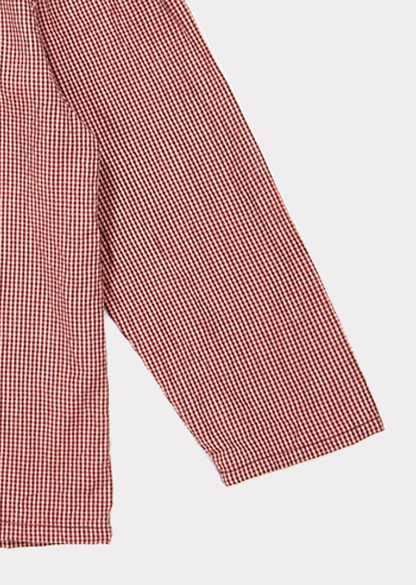 Girls Poppy Check Cotton Blouse