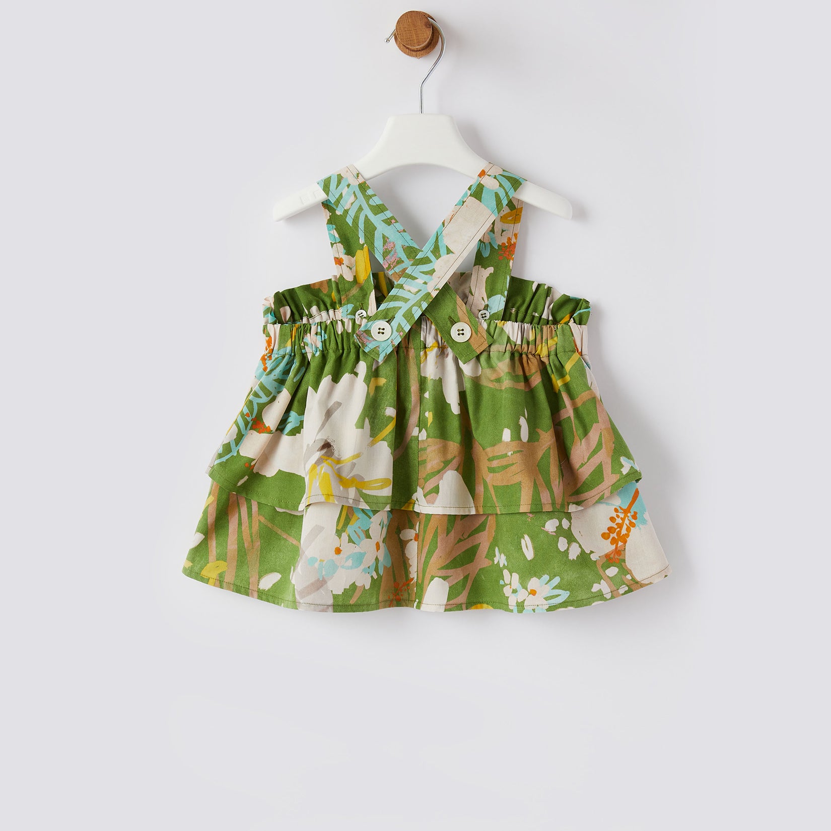 Girls Eucalyptus Green Top