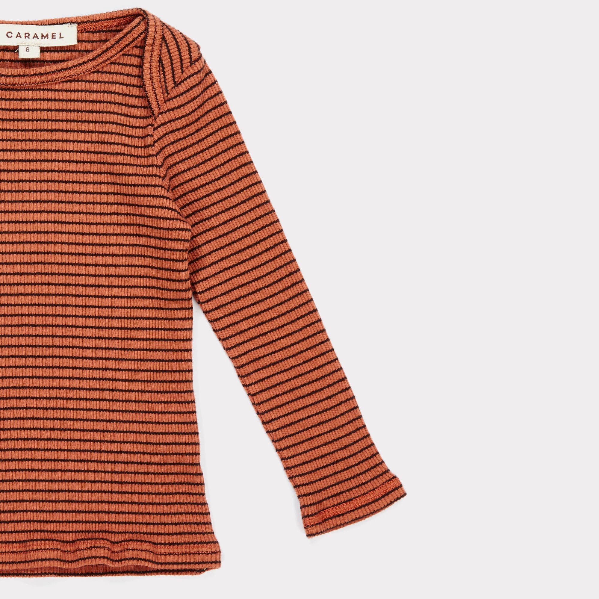 Baby Rust Cotton Rib T-shirt