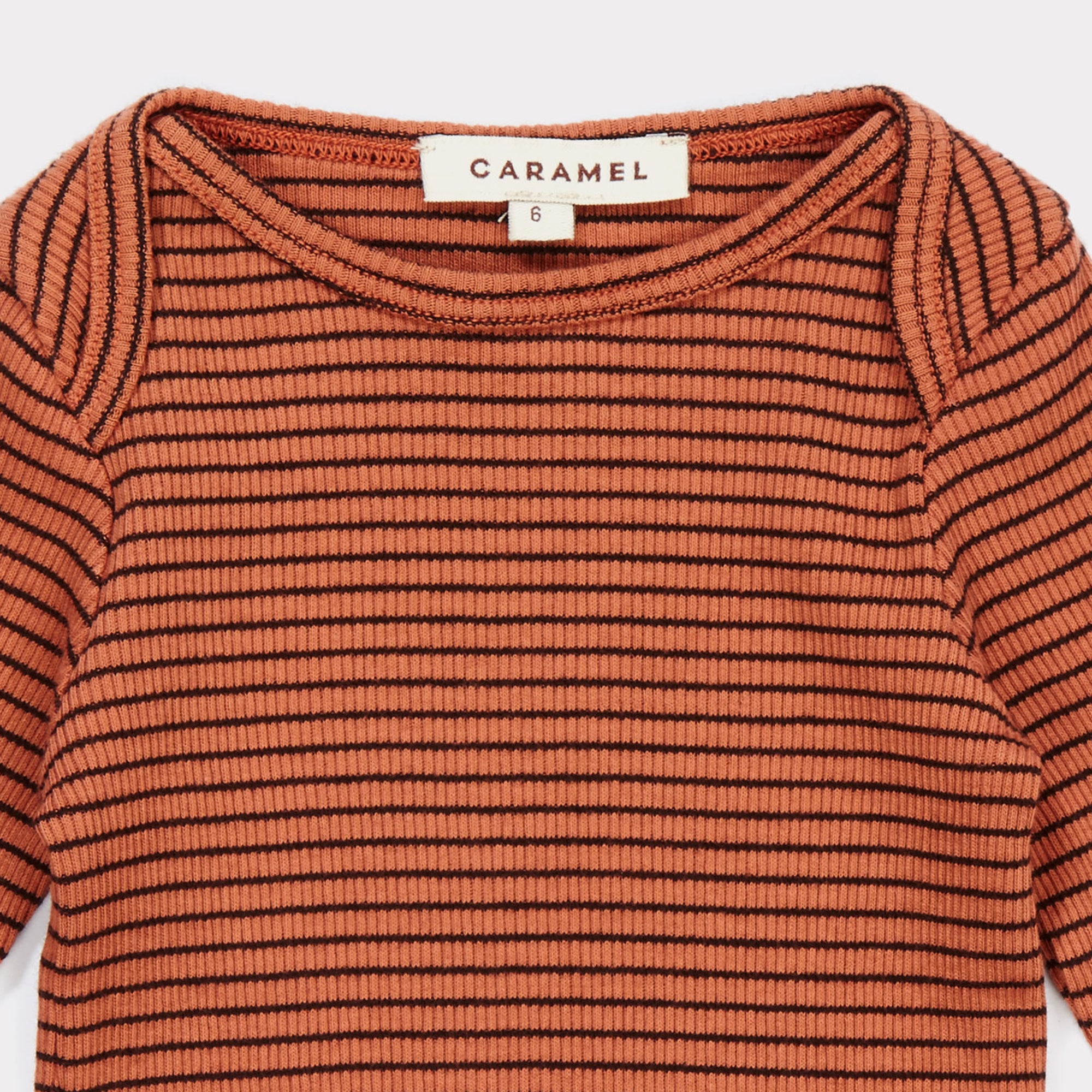 Baby Rust Cotton Rib T-shirt