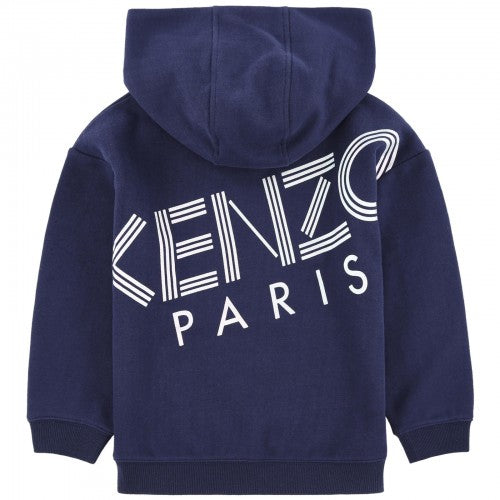 Girls Navy Cotton Cardigan