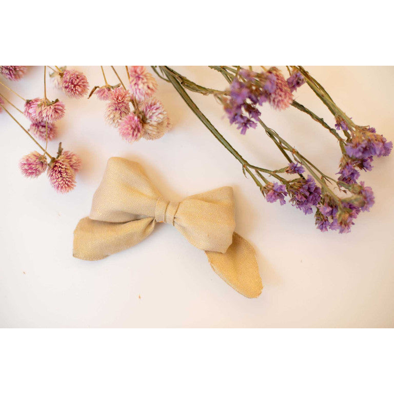 Girls Cream Bow Hair Clip
