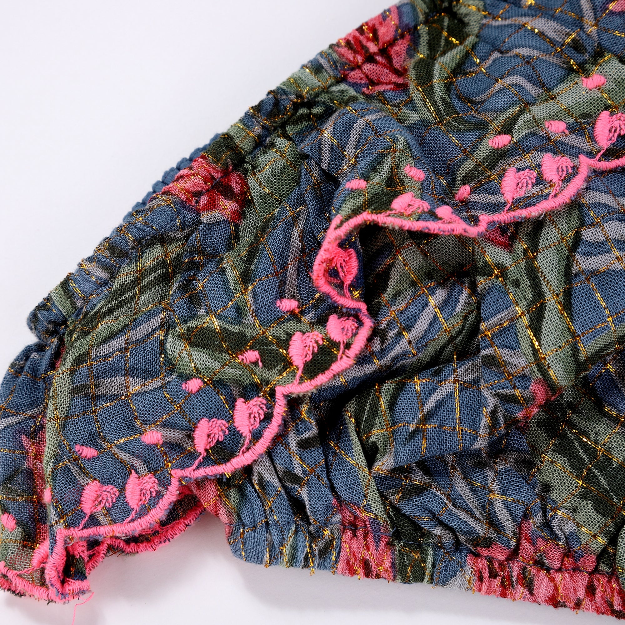 Girls Safran Flowers Cotton Bikini