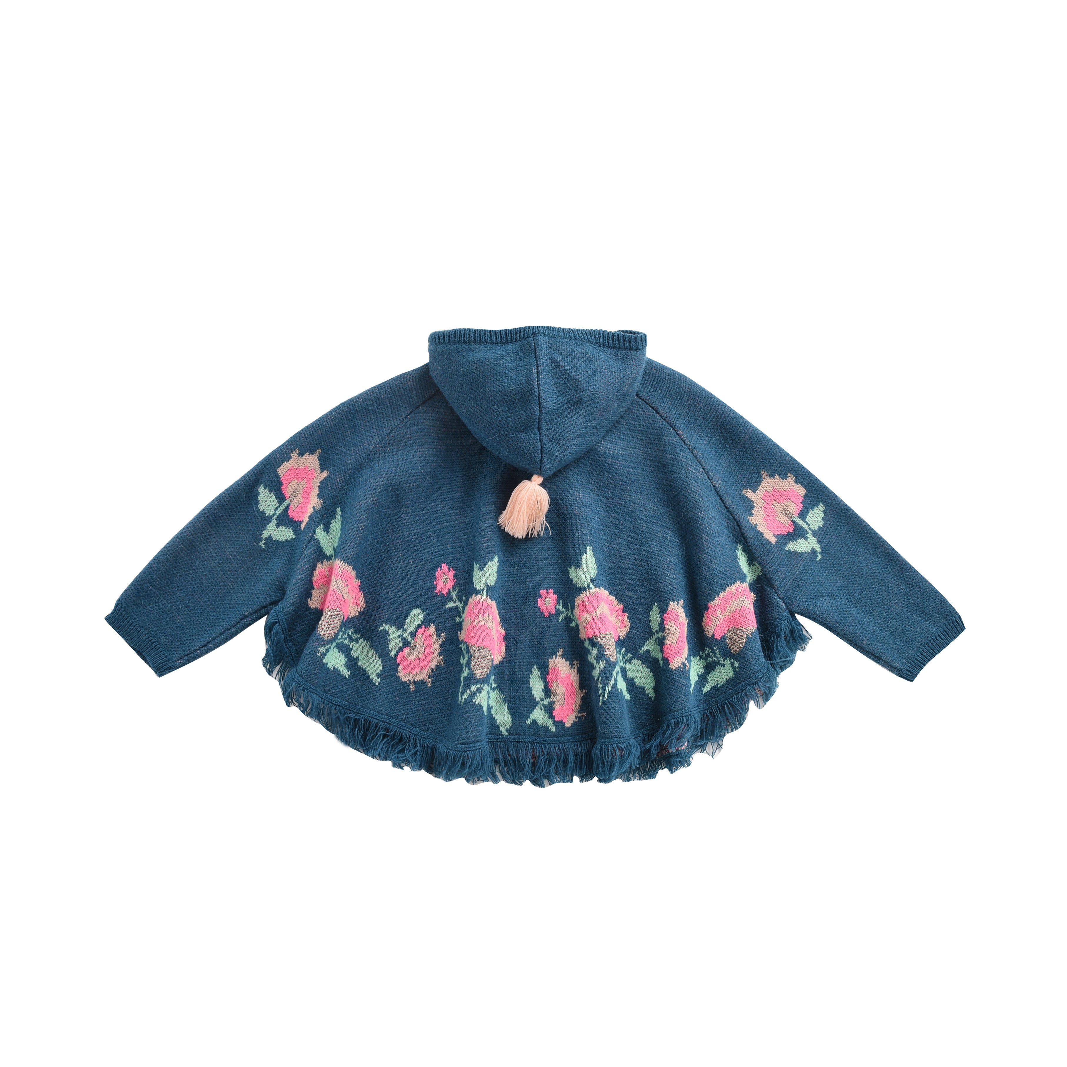 Girls Lake Blue Hooded Cape