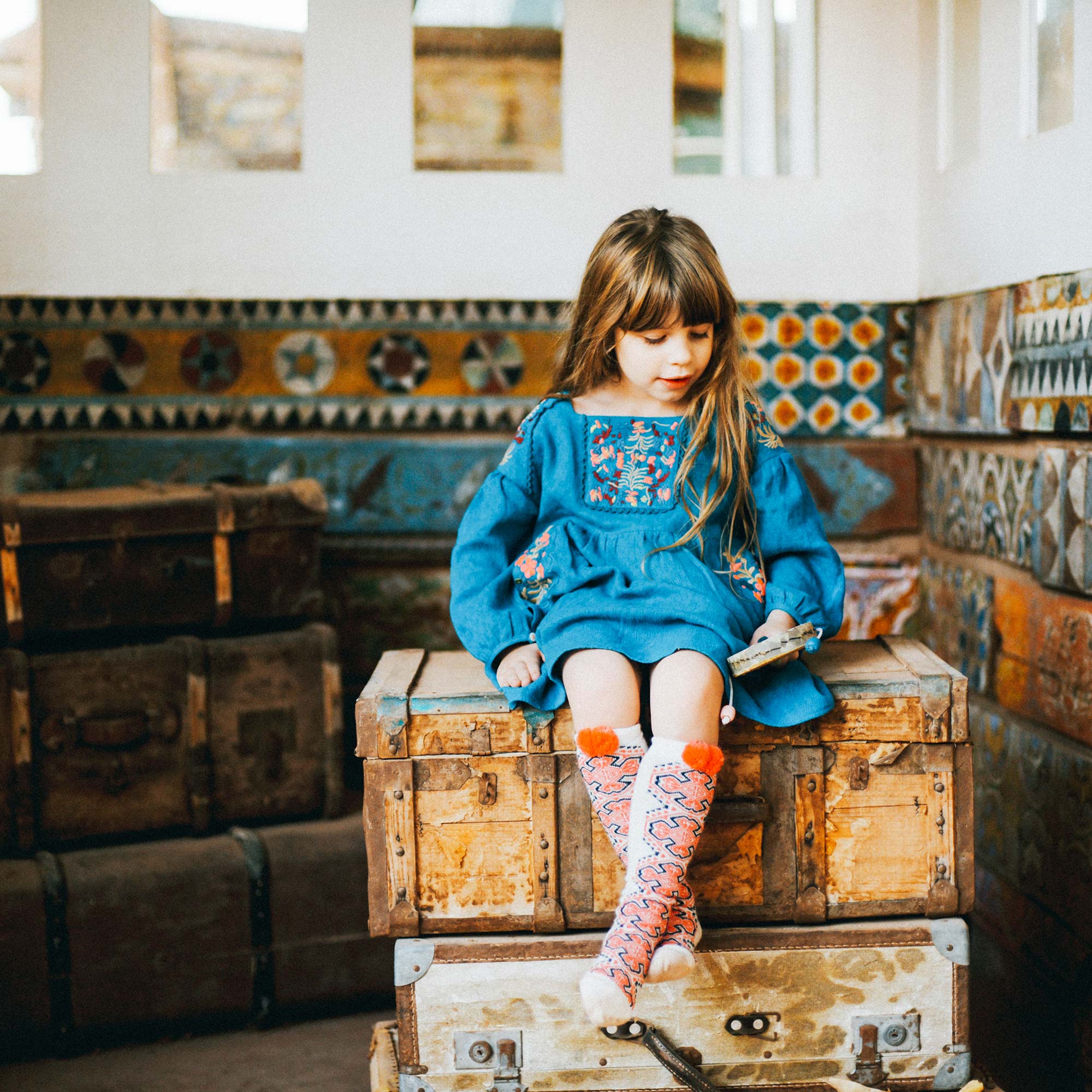 Girls Blue "Terlingua" Dress