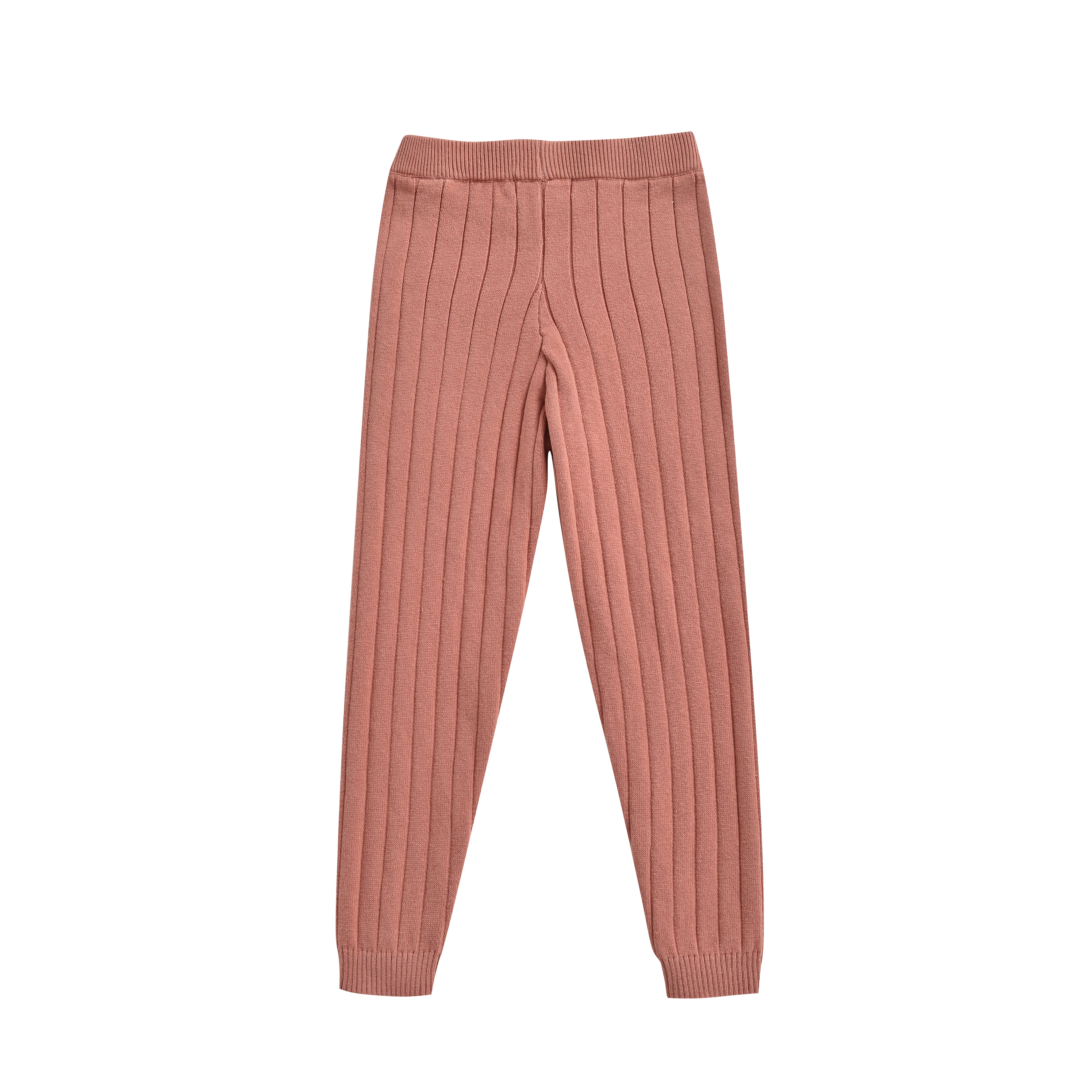 Girls Pink Cotton Leggings
