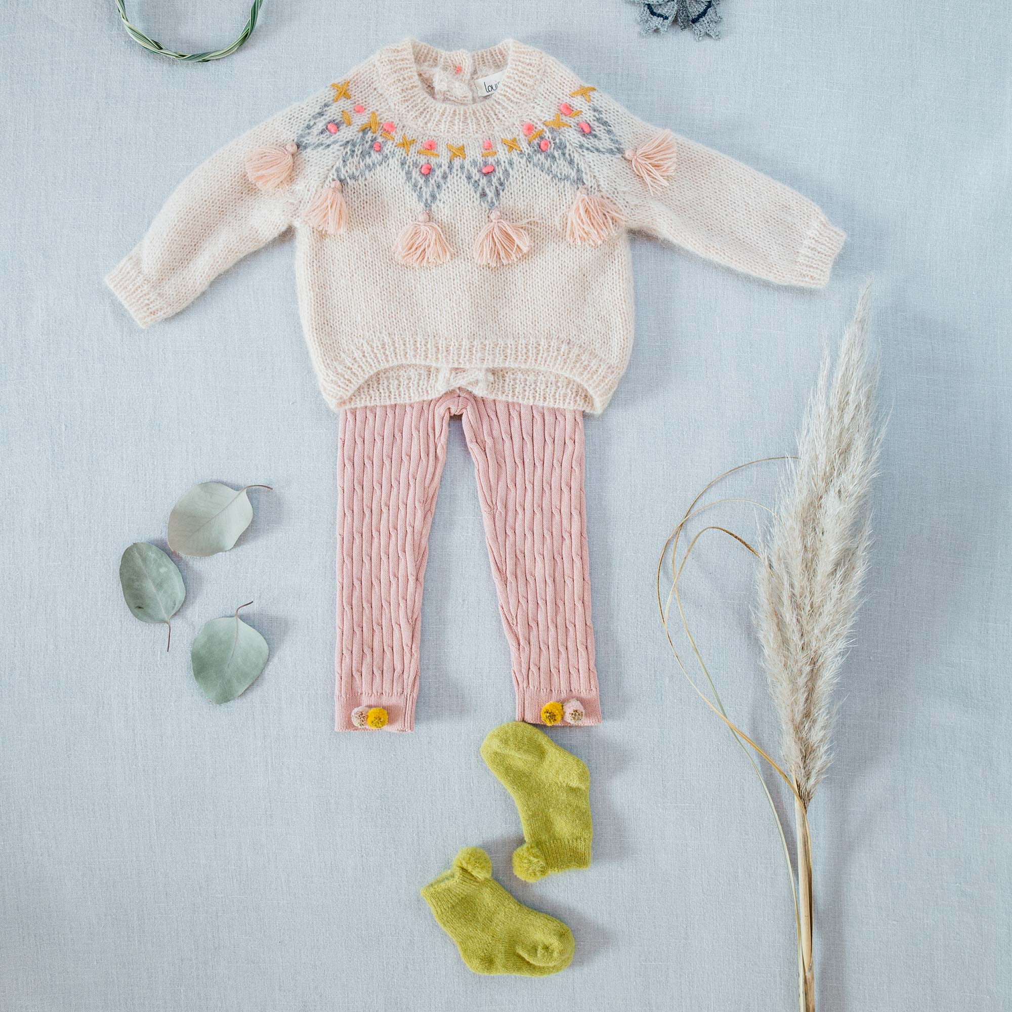 Girls Beige "Edgard" Sweater