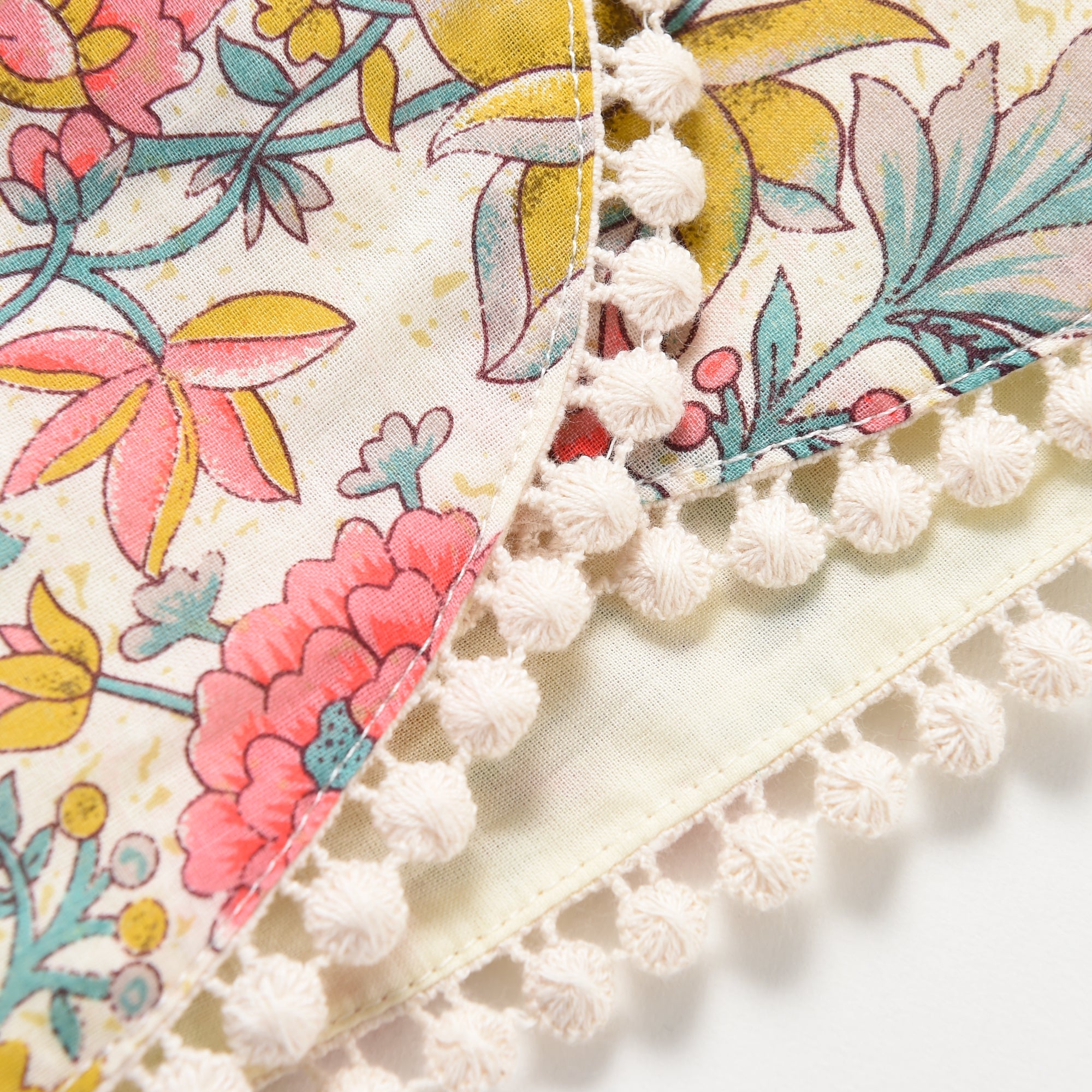 Girls Multi Flowers Cotton Shorts
