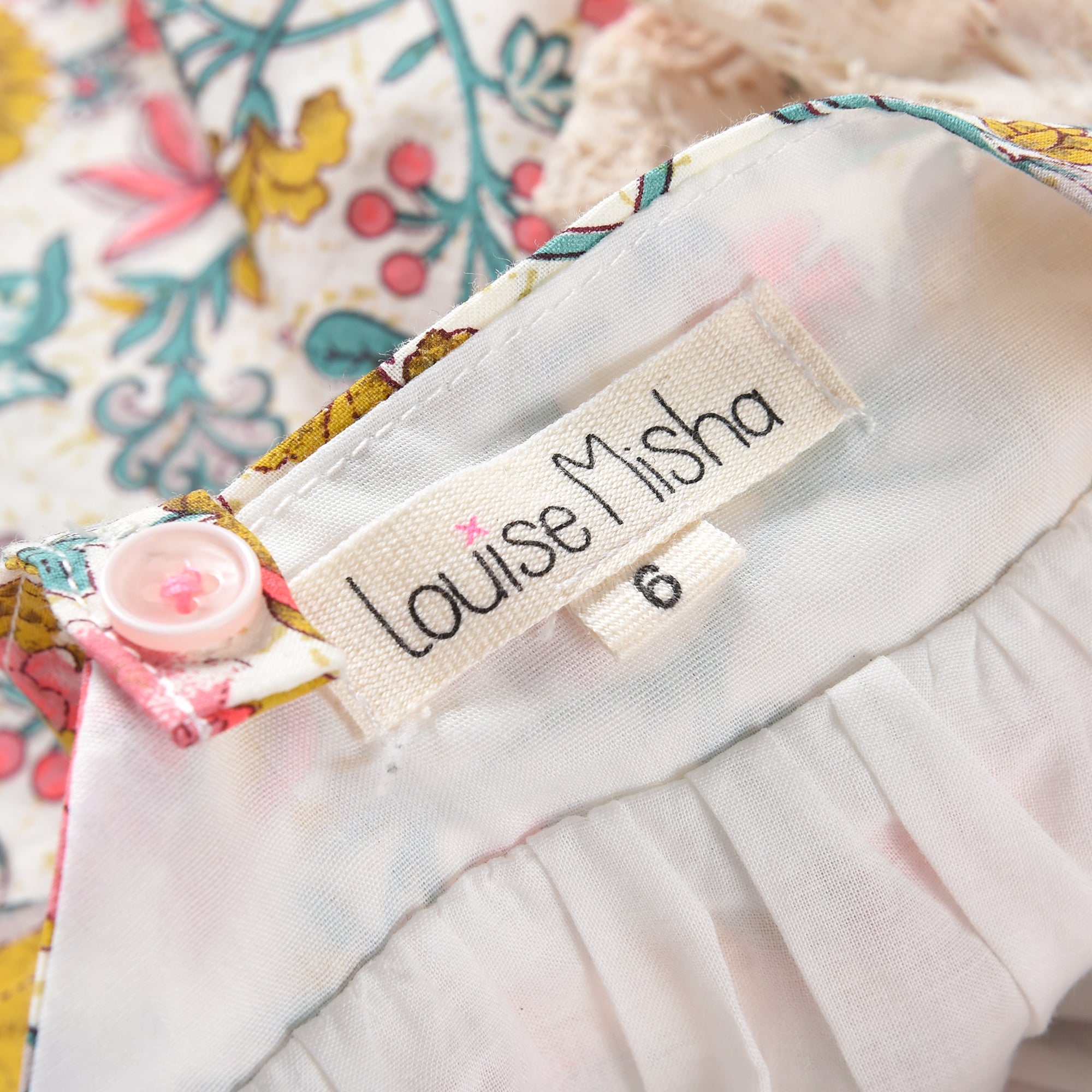 Girls Multi Flowers Cotton Top