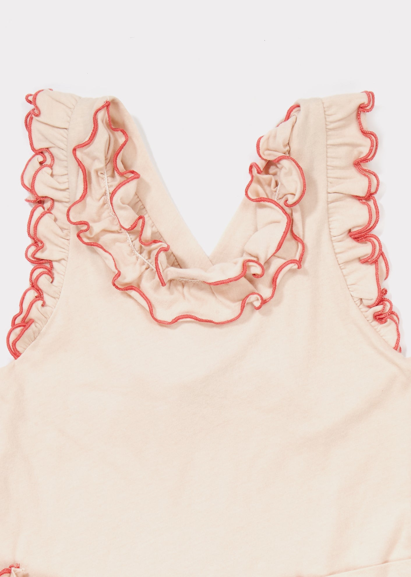 Girls Blush Pink Cotton Jersey Dress
