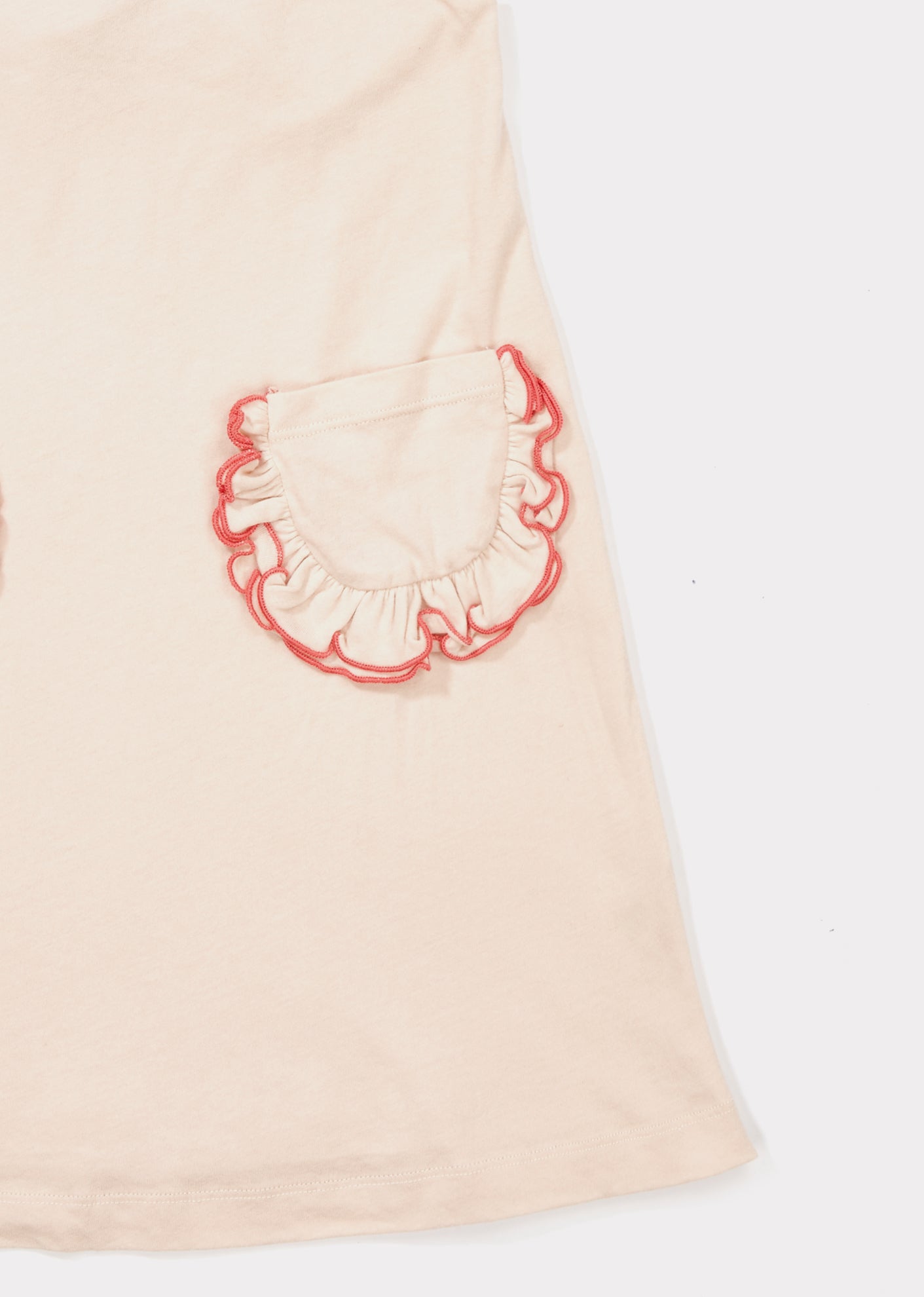 Girls Blush Pink Cotton Jersey Dress