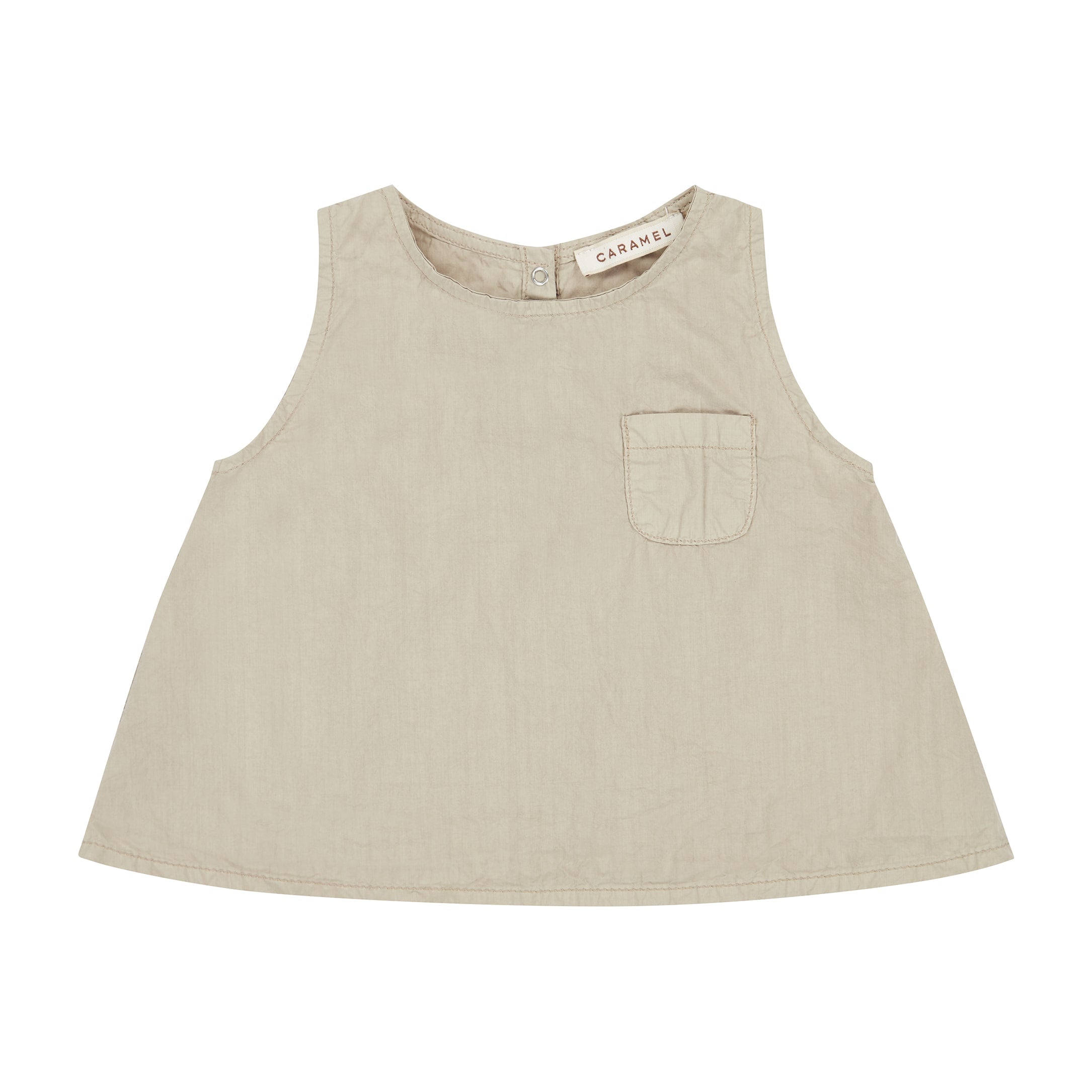 Baby Girls Pale Grey Cotton Top