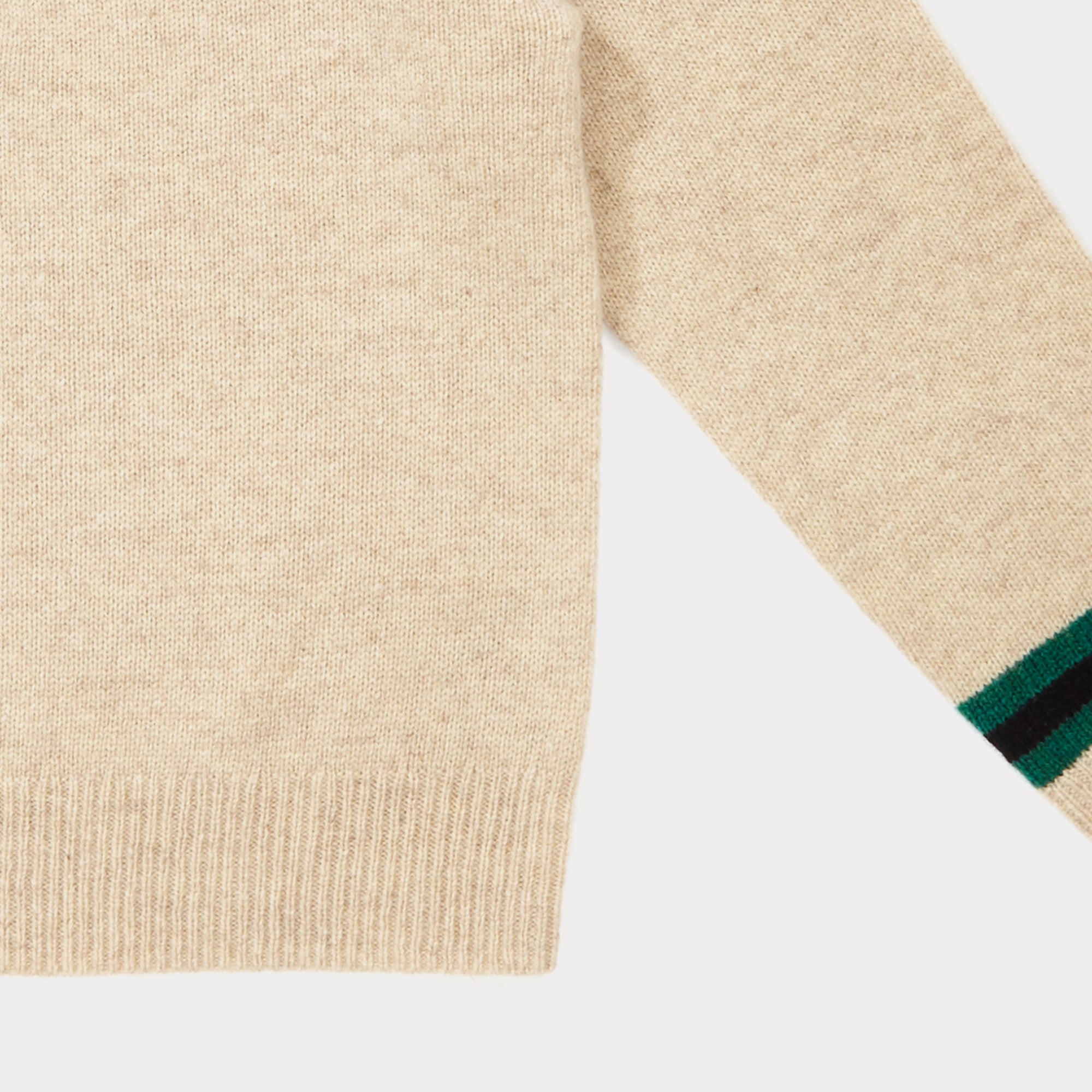 Girls & Boys Oatmeal Striped Sweater