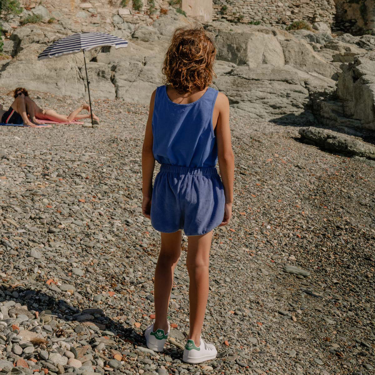 Boys & Girls Blue Cotton Shorts