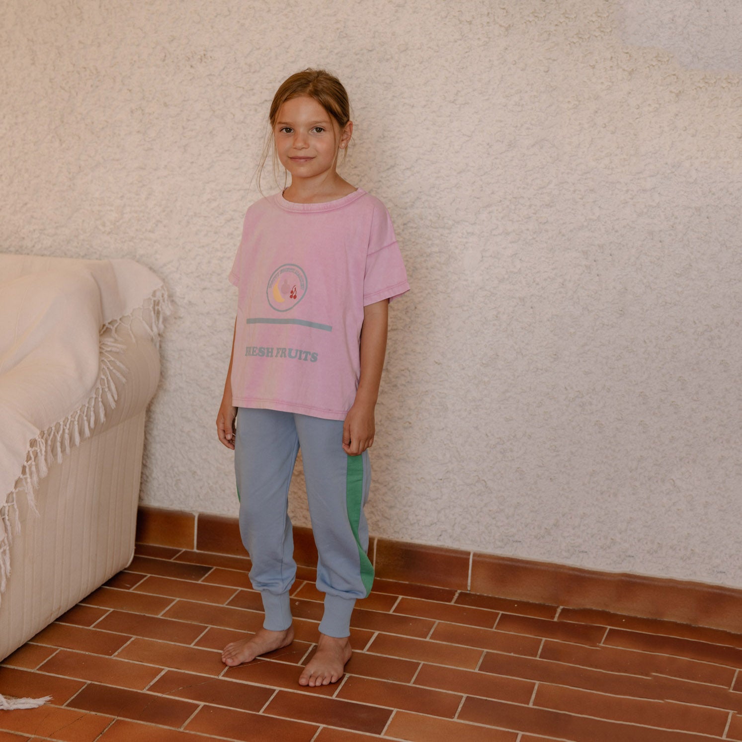 Boys & Girls Blue Cotton Trousers
