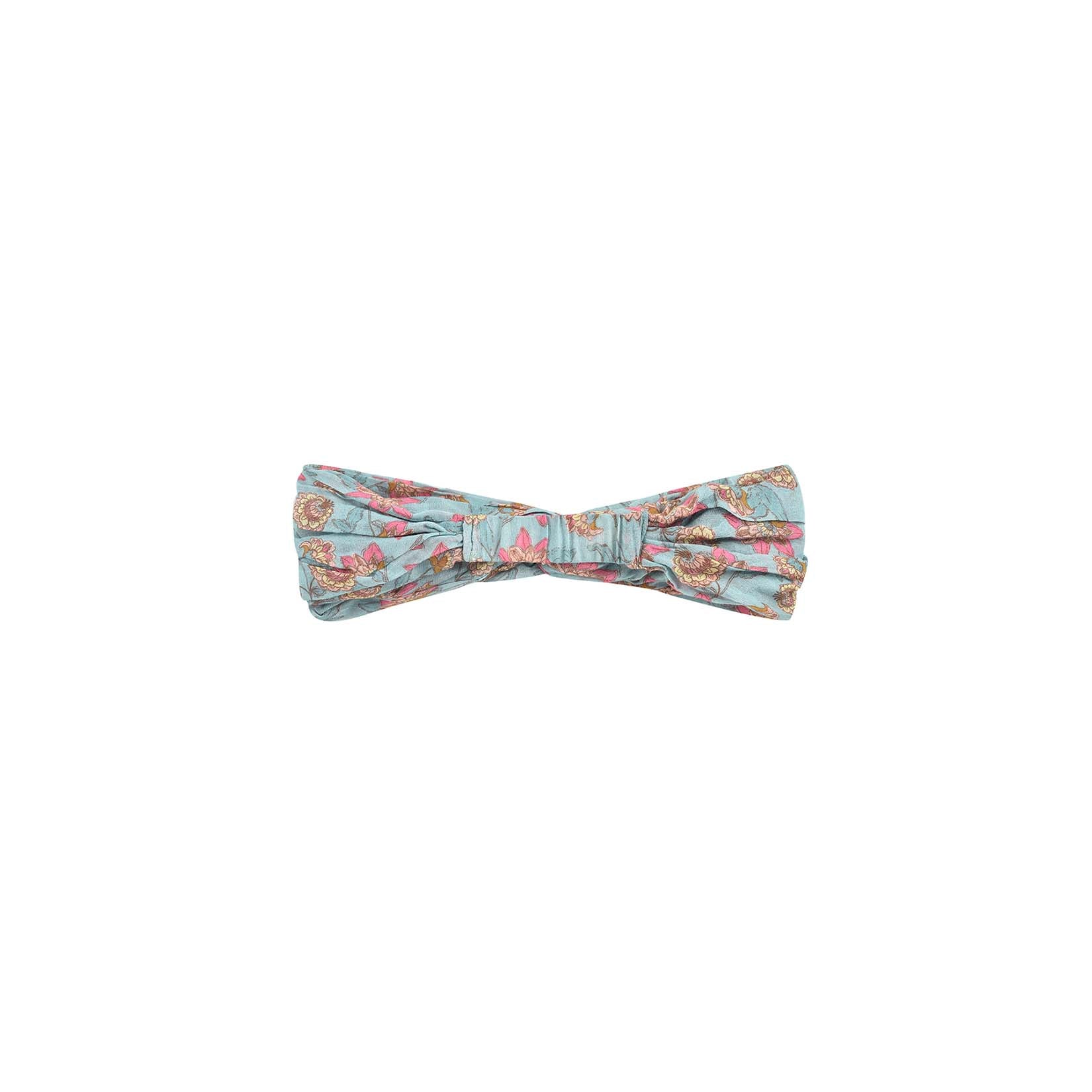 Girls Turquoise Flowers Headband