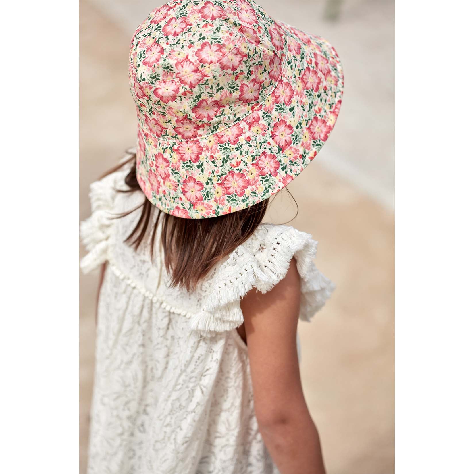 Girls Cream Lace Dress