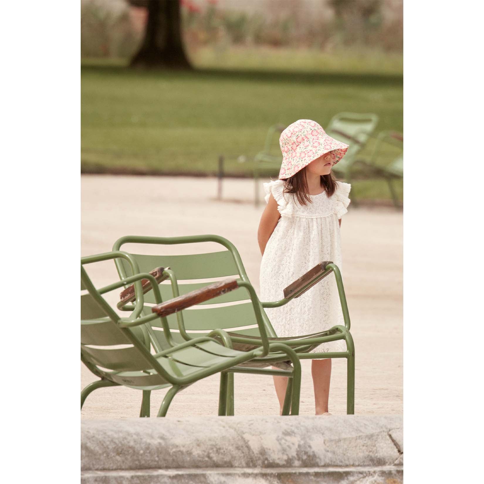 Girls Cream Lace Dress