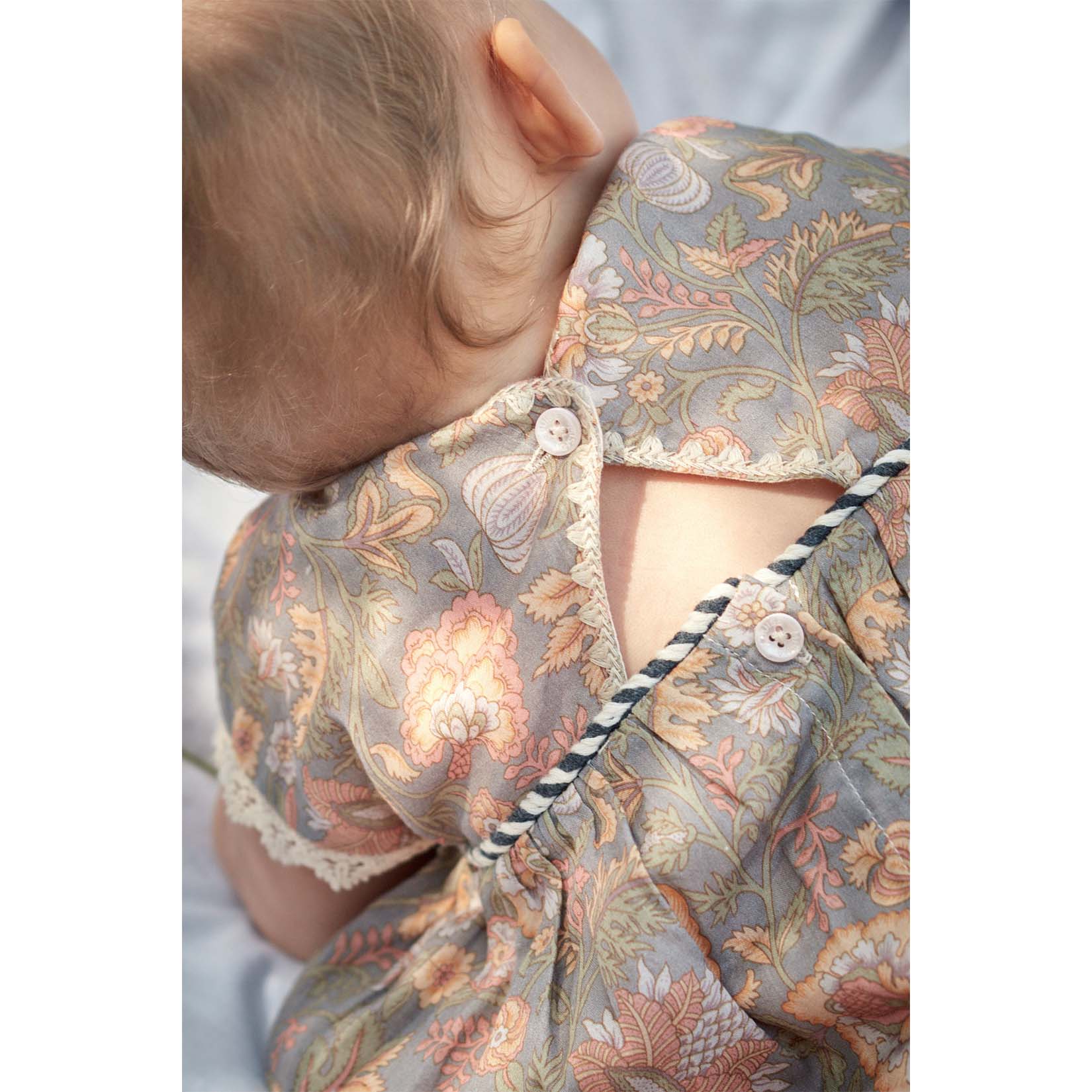 Girls Gery California Flowers Dress