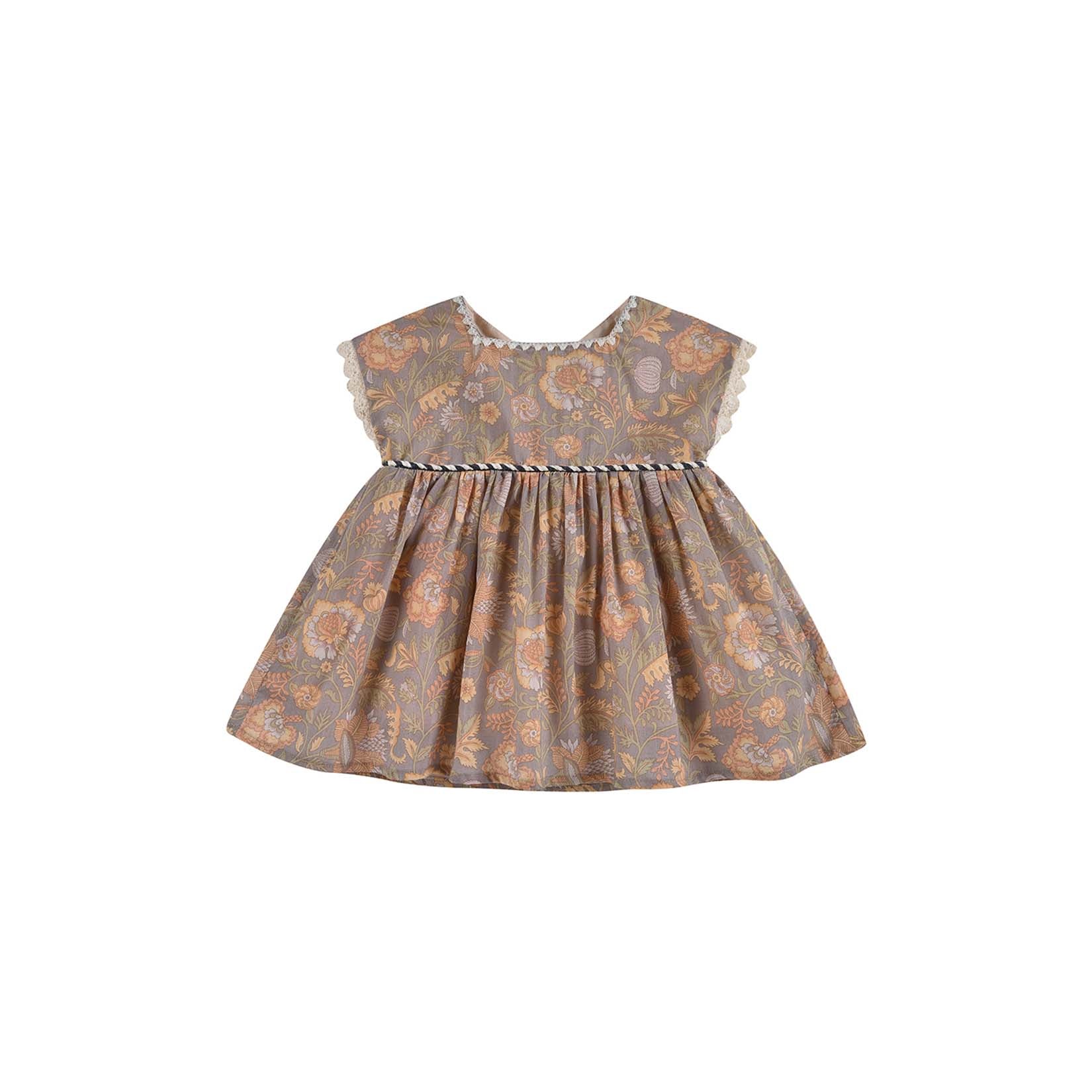 Girls Gery California Flowers Dress