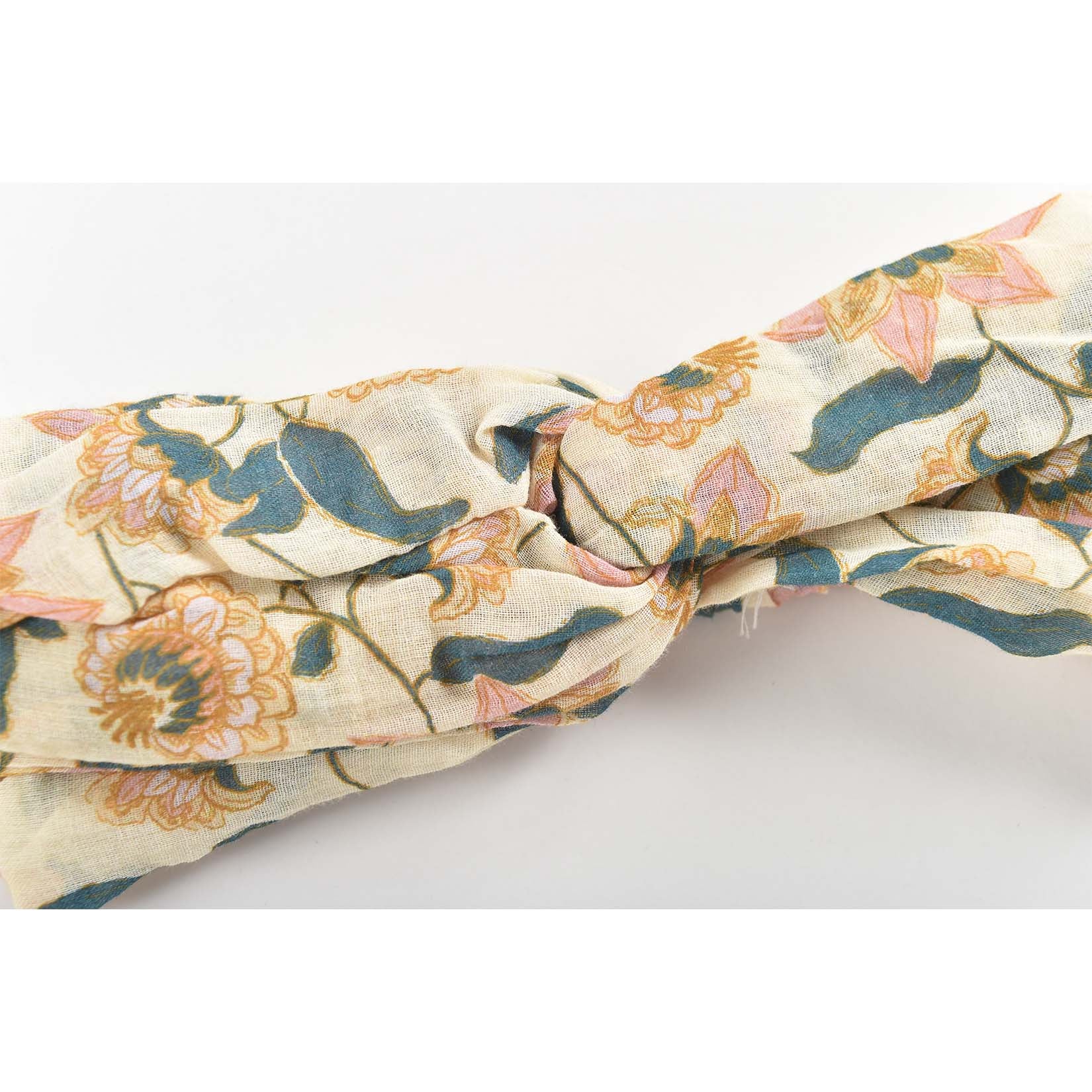 Girls Cream Flowers Headband