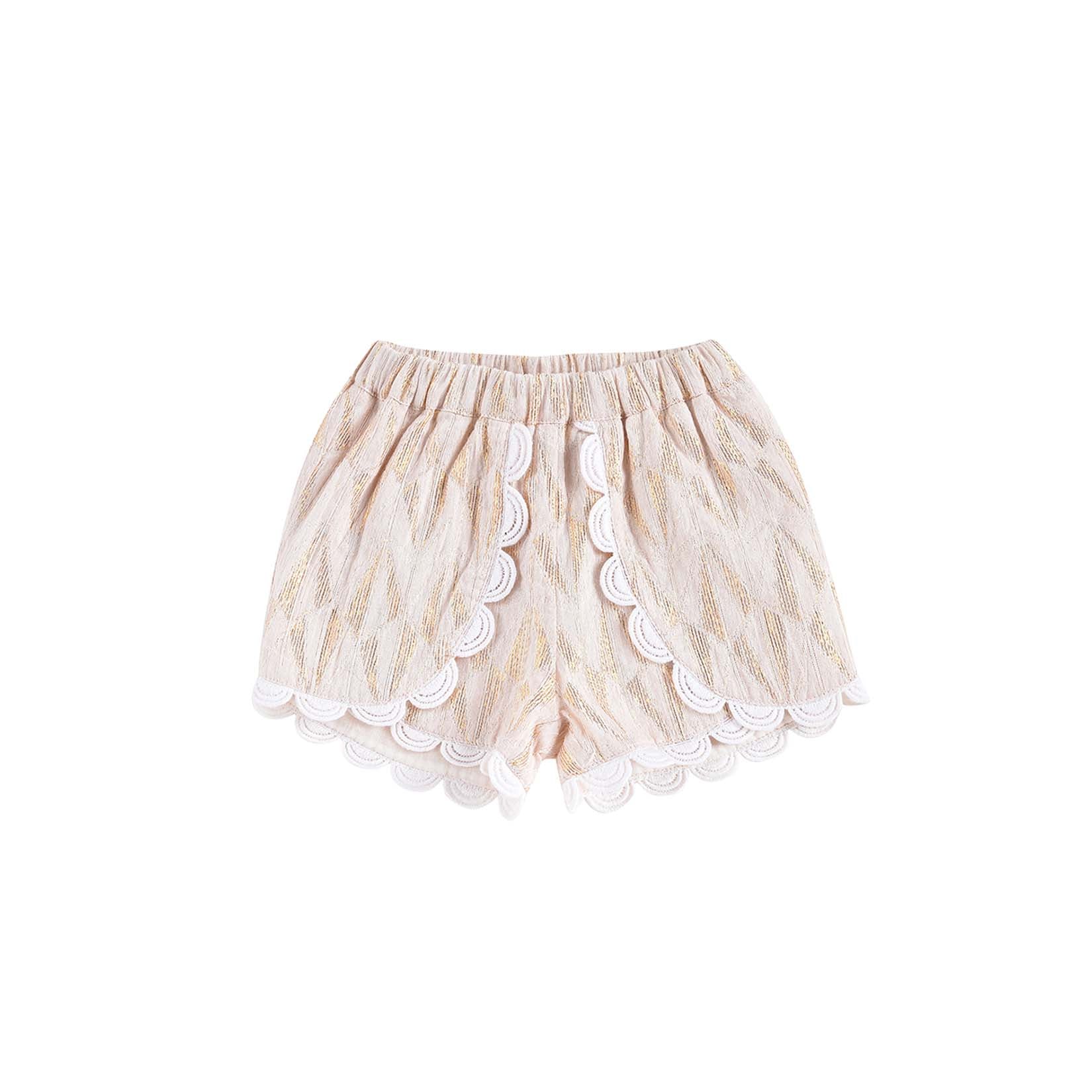 Girls Blush Psyche Lurex Shorts