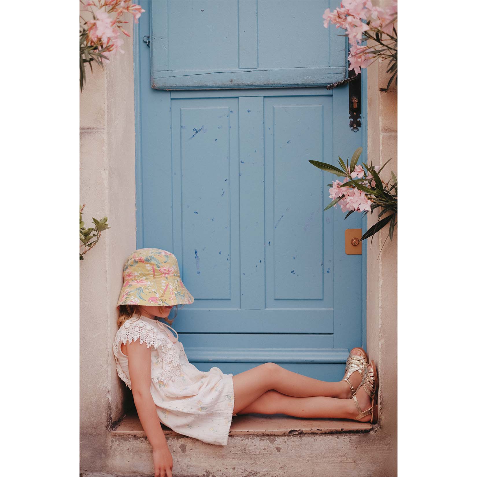 Girls Blush Dandelion Flowers Jumpsuit