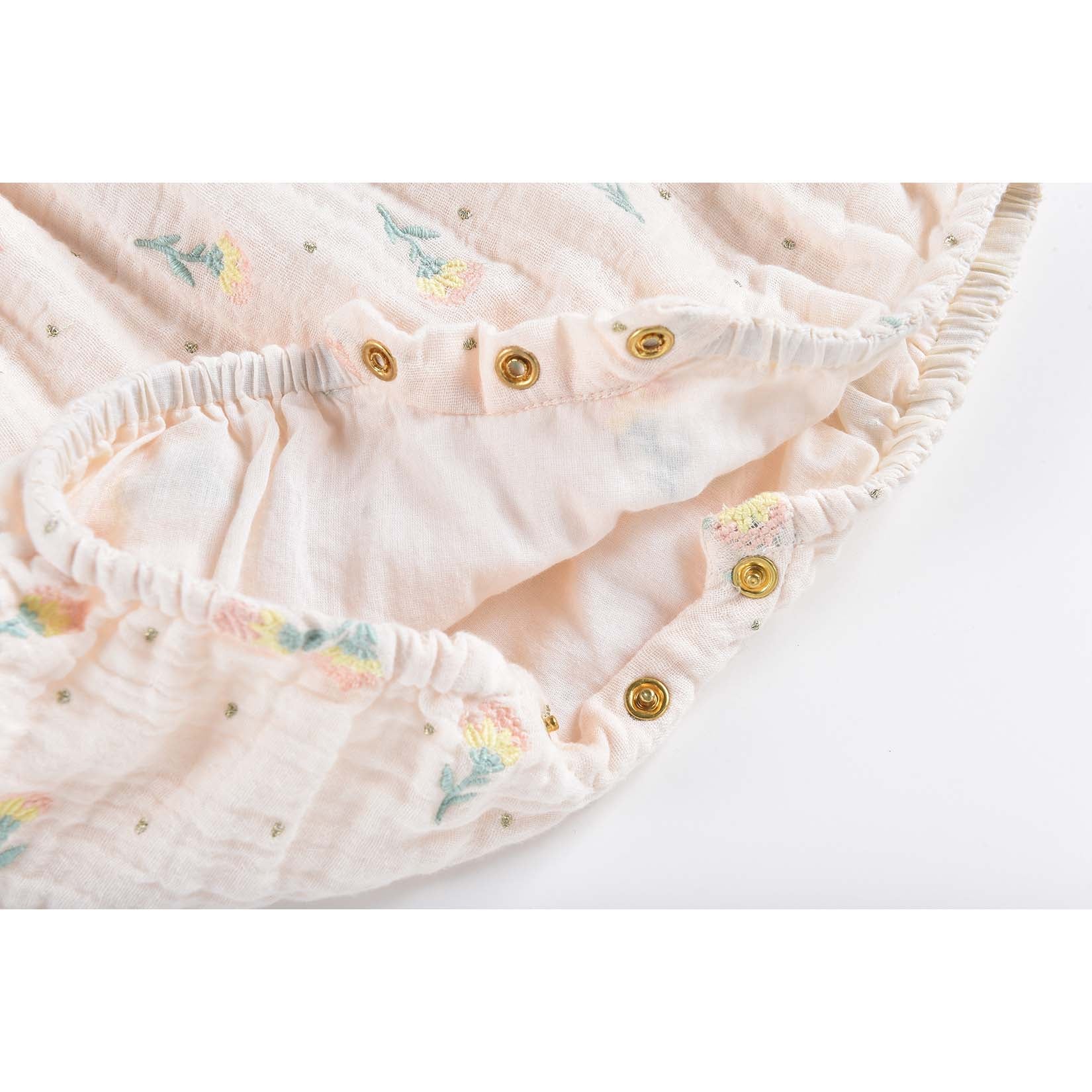 Girls Blush Dandelion Flowers Jumpsuit