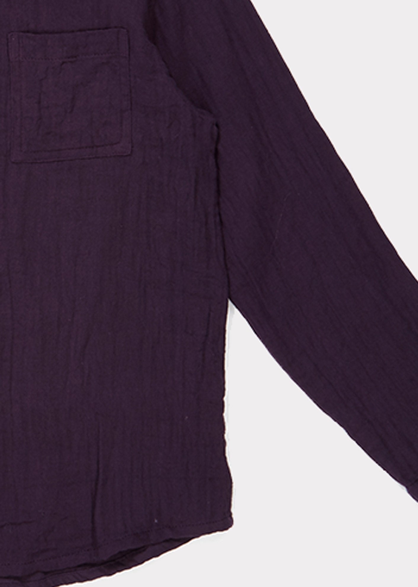 Girls Purple Cotton Shirt