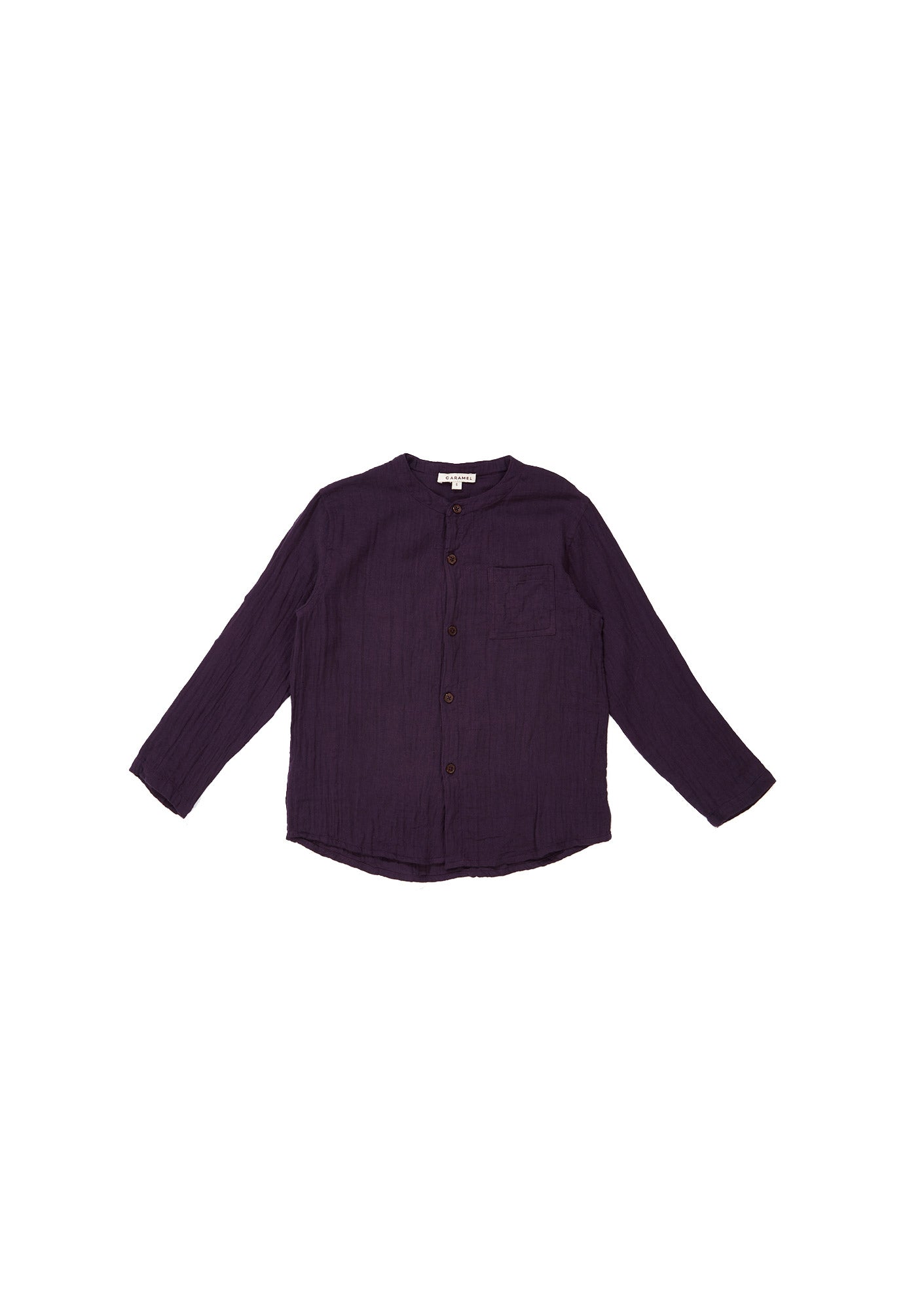 Girls Purple Cotton Shirt