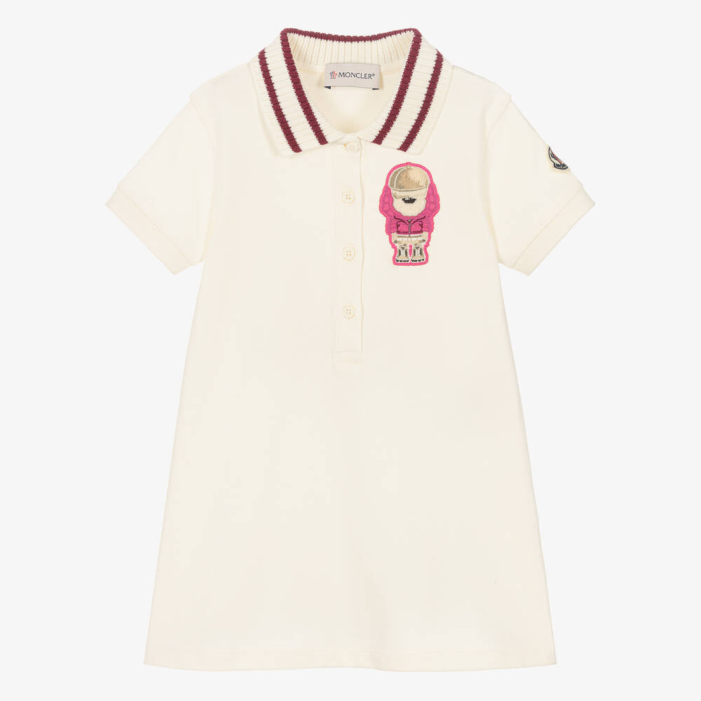 Girls White Cotton Dress